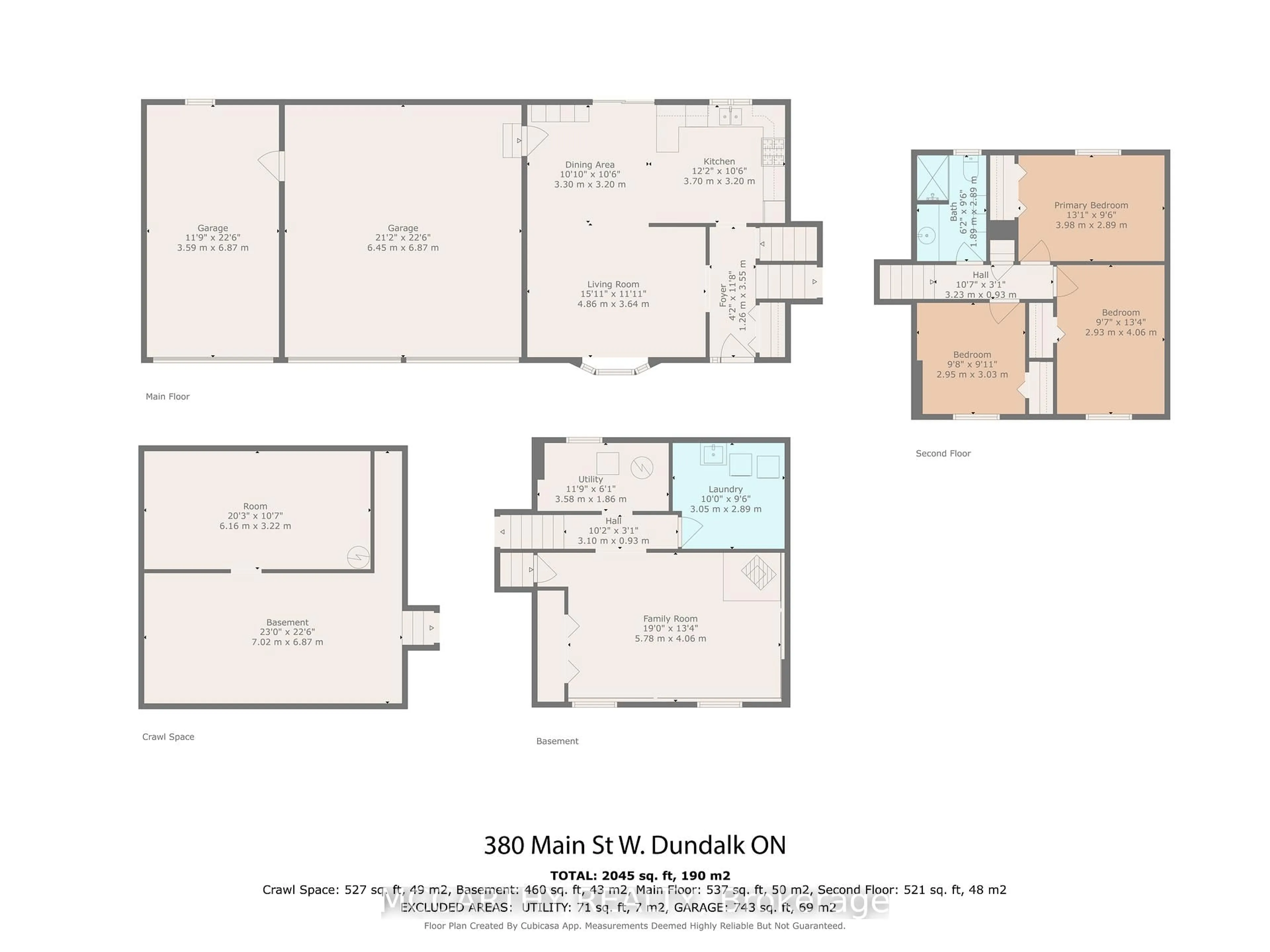Floor plan for 380 Main St, Southgate Ontario N0C 1B0
