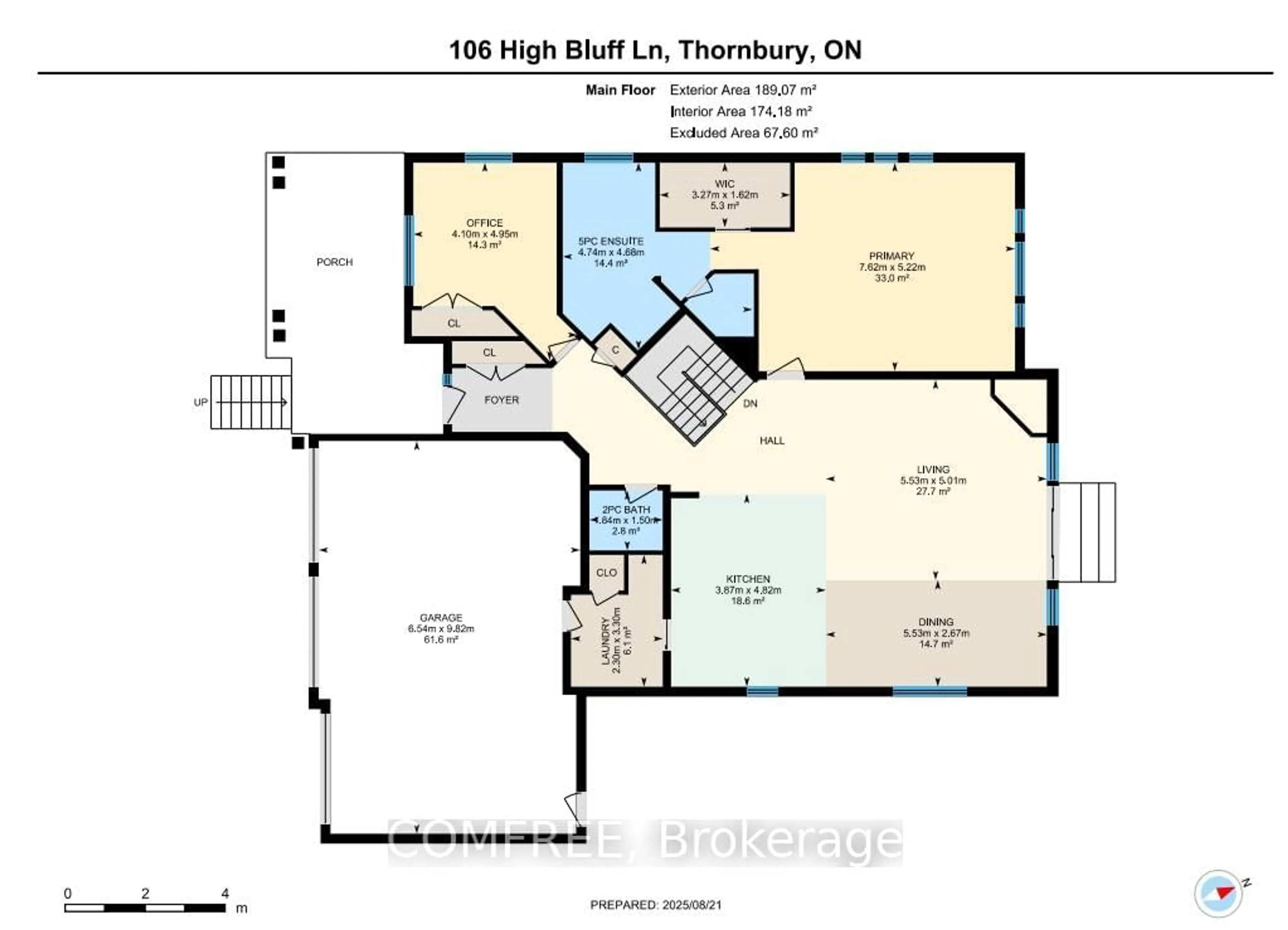 Floor plan for 106 High Bluff Lane, Blue Mountains Ontario N0H 2P0