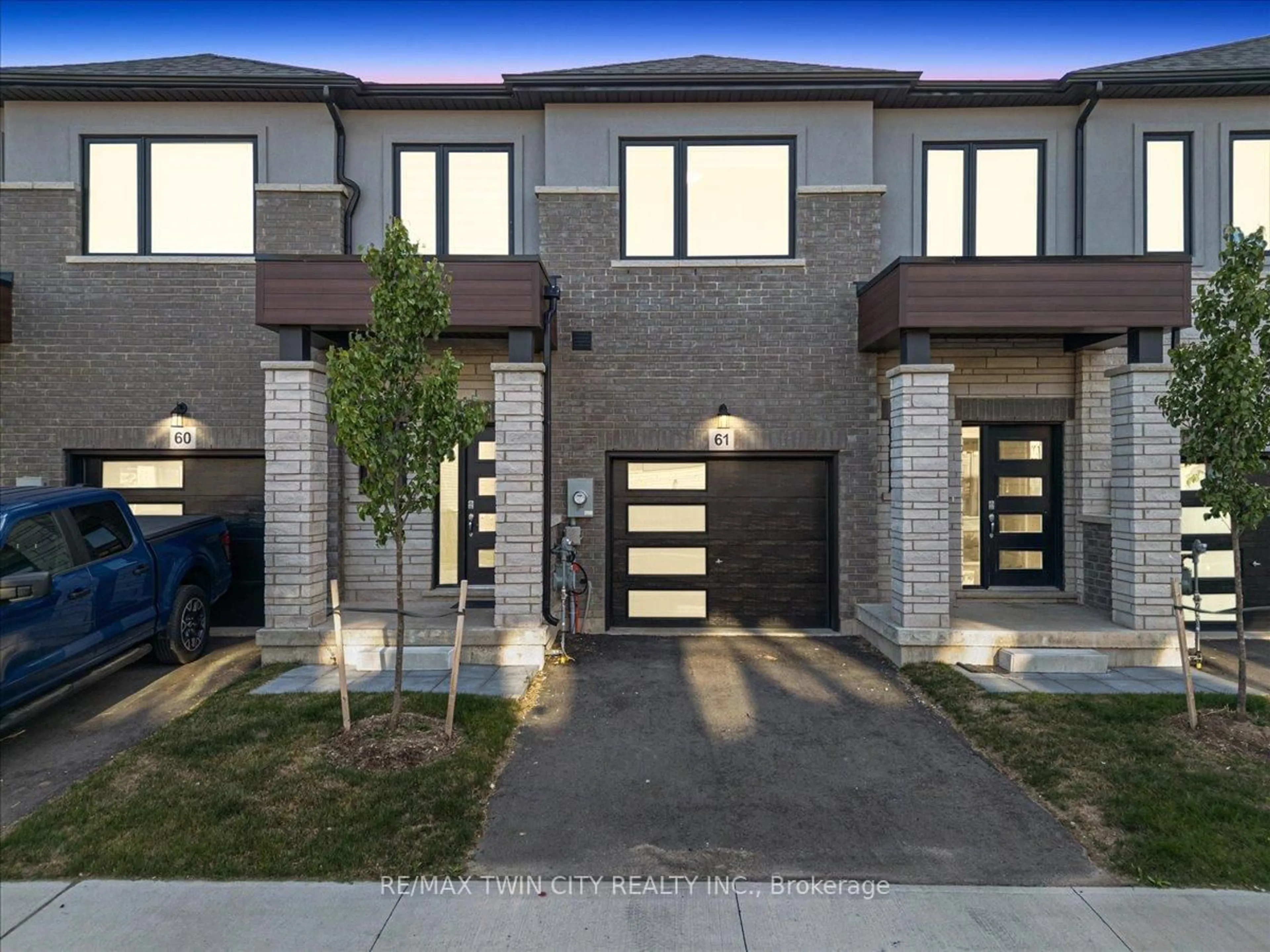 Home with brick exterior material, street for 155 Equestrian Way #61, Cambridge Ontario N3E 0E8
