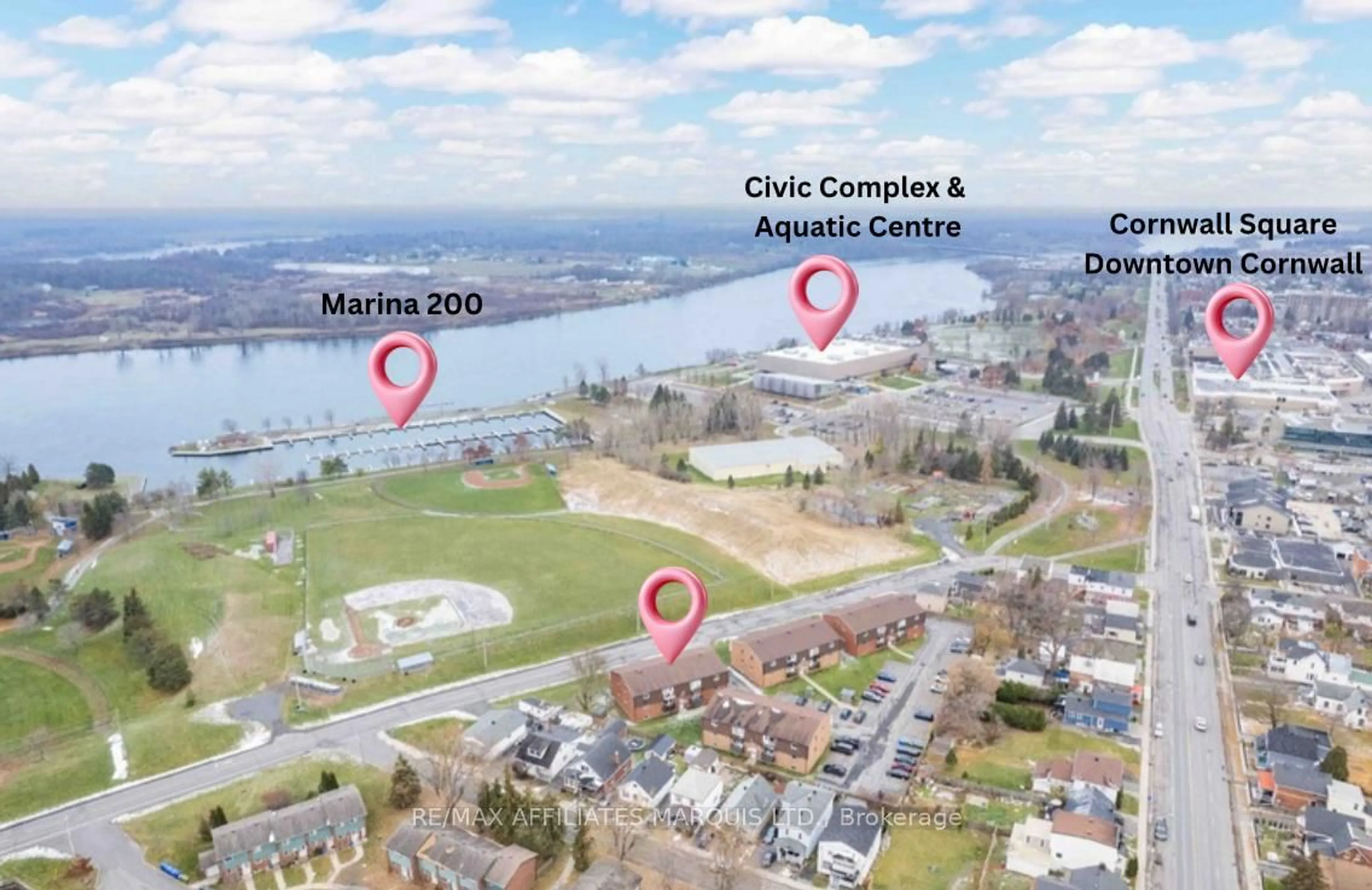 Picture of a map for 55 Race St #2, Cornwall Ontario K6H 1G7