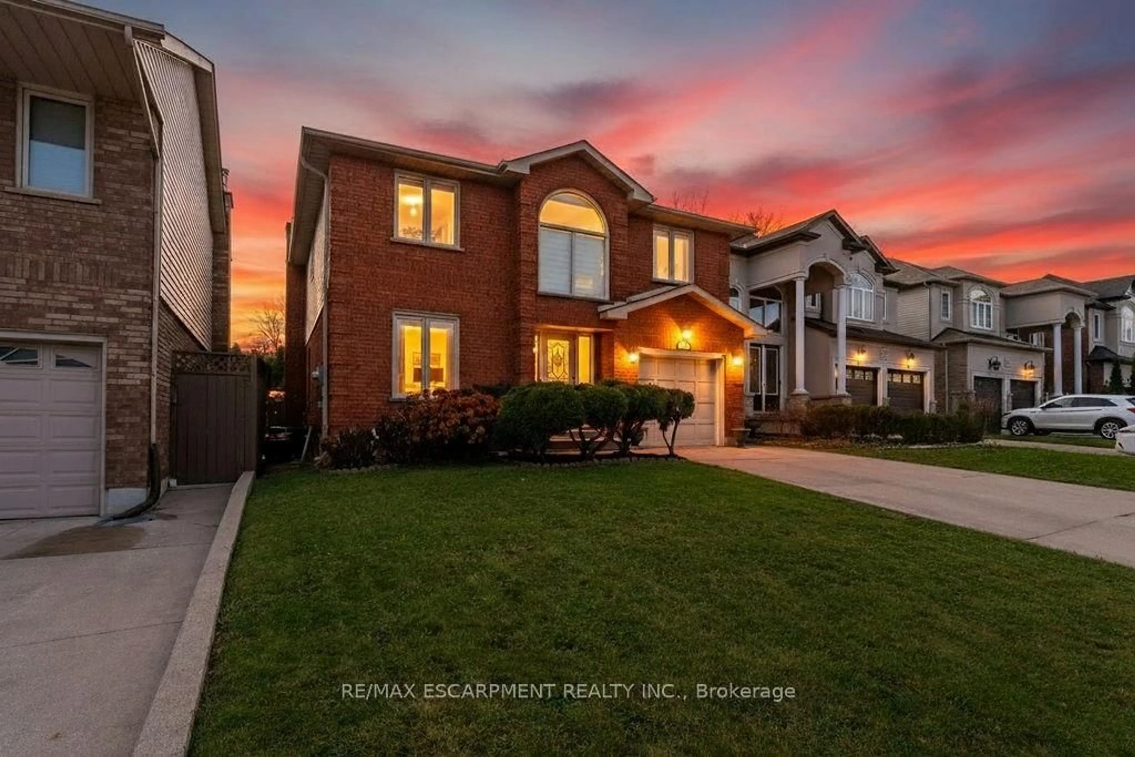 Home with brick exterior material, street for 113 Greenshire Dr, Hamilton Ontario L9C 7G5