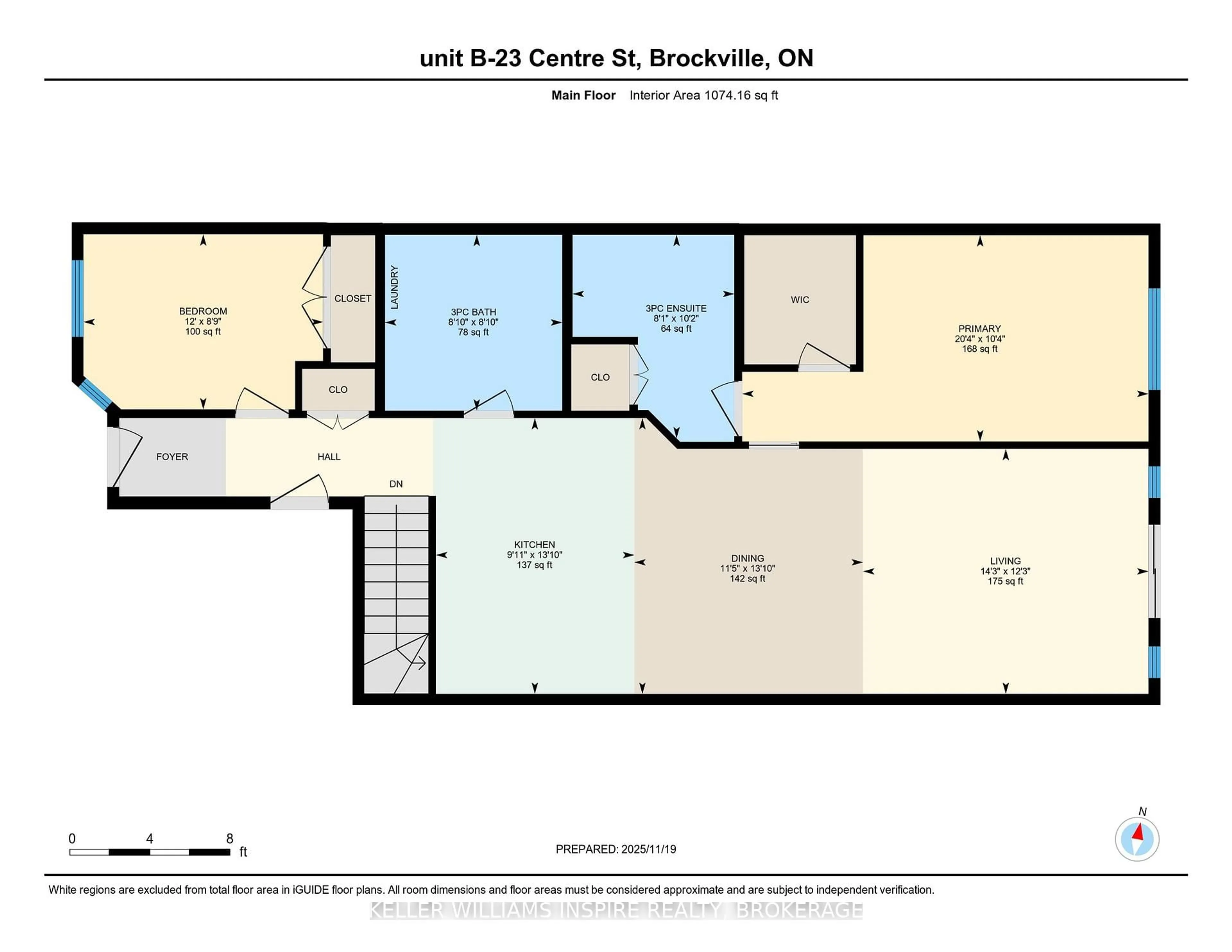 Floor plan for 23 Centre St, Brockville Ontario K7P 2Y4