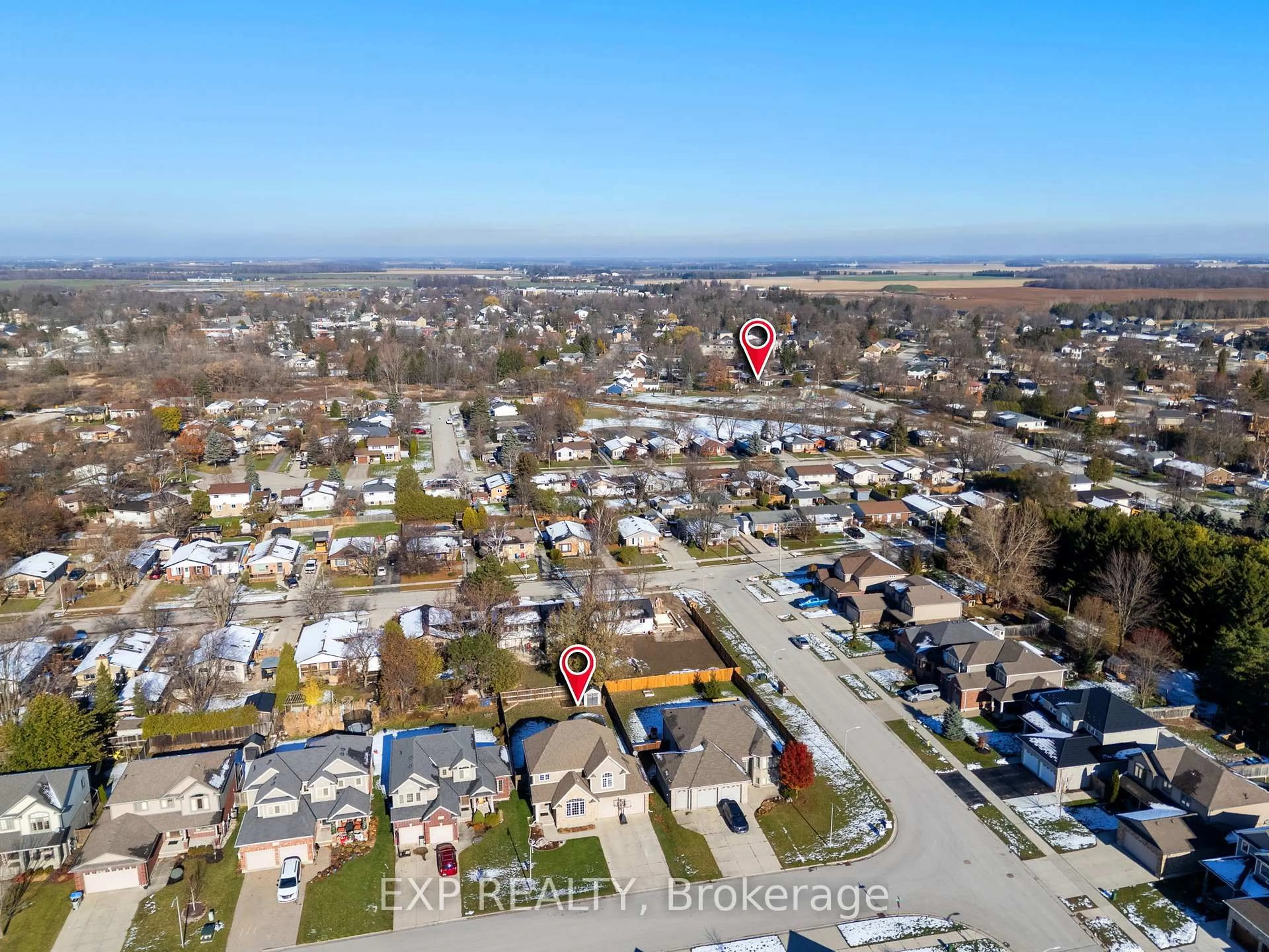 A pic from outside/outdoor area/front of a property/back of a property/a pic from drone, street for 102 Joseph St, Lucan Biddulph Ontario N0M 2J0