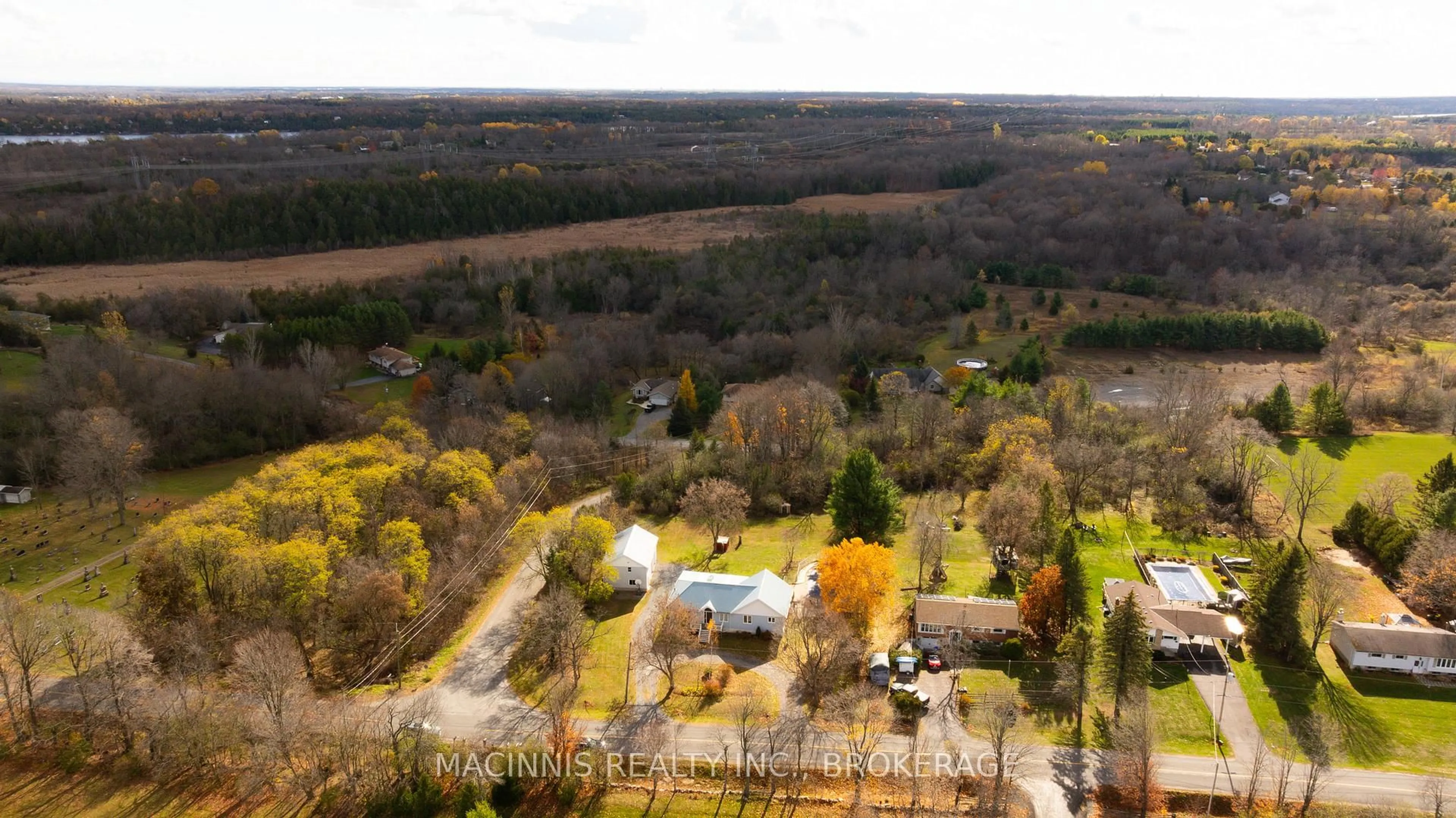 A pic from outside/outdoor area/front of a property/back of a property/a pic from drone, forest/trees view for 2040 Keeley Rd, Sydenham Ontario K0H 2T0