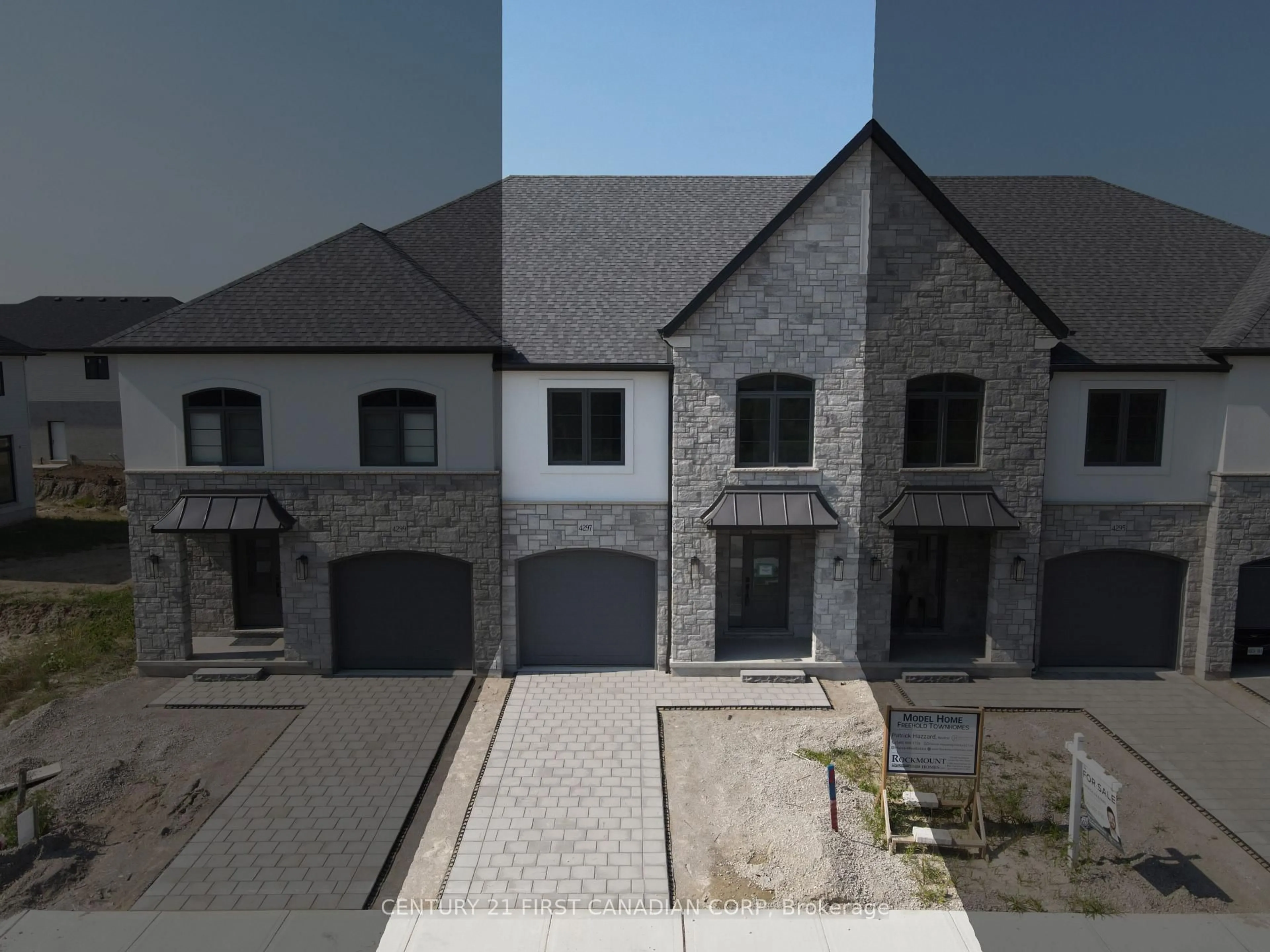 A pic from outside/outdoor area/front of a property/back of a property/a pic from drone, street for 4297 Calhoun Way, London South Ontario N6P 1J9