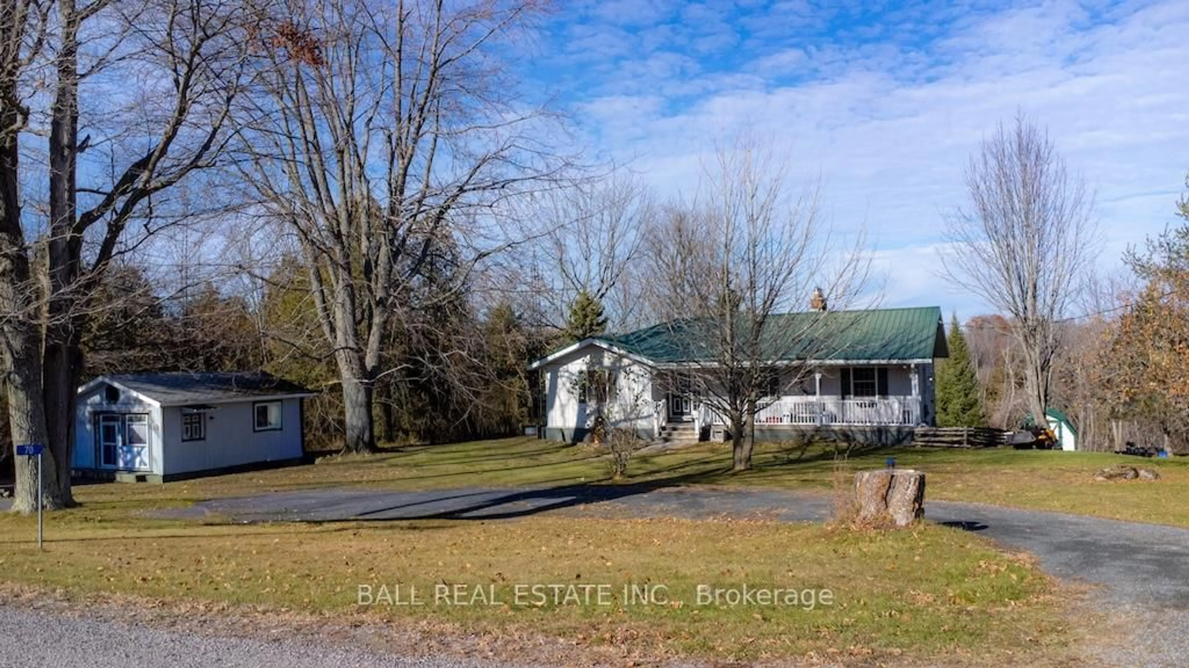 A pic from outside/outdoor area/front of a property/back of a property/a pic from drone, building for 70 Con Rd 11 East, Trent Hills Ontario K0L 1Y0
