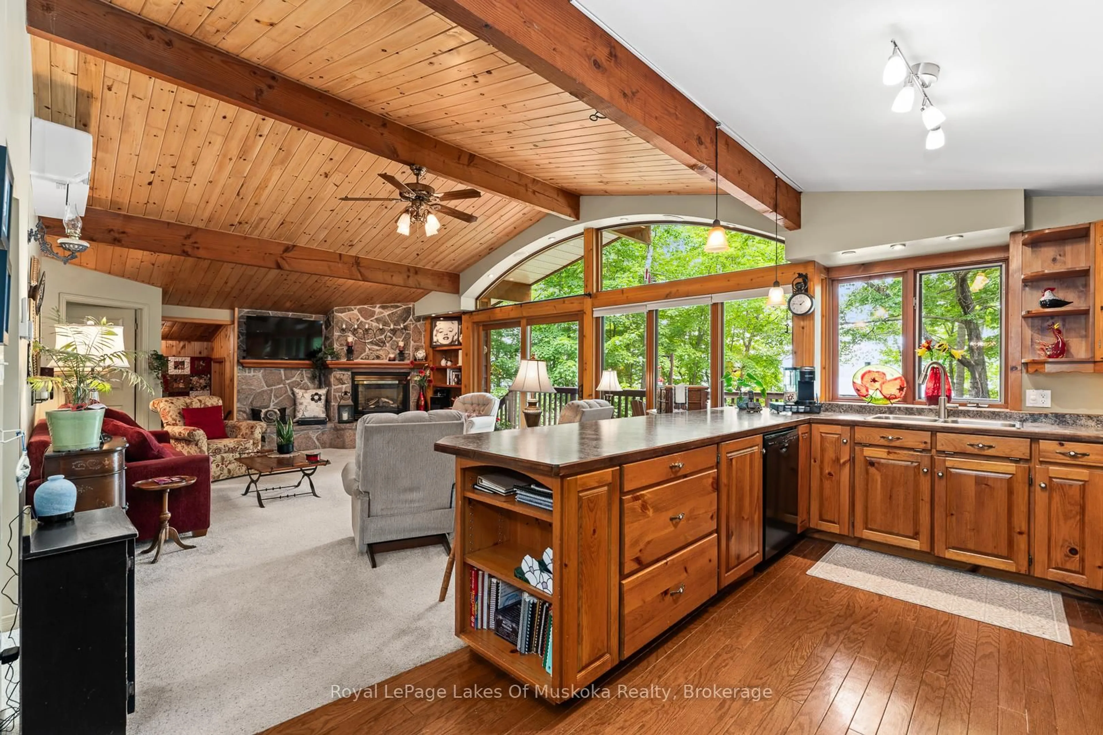 Open concept kitchen, unknown for 168 Lakeshore Rd, Burk's Falls Ontario P0A 1C0