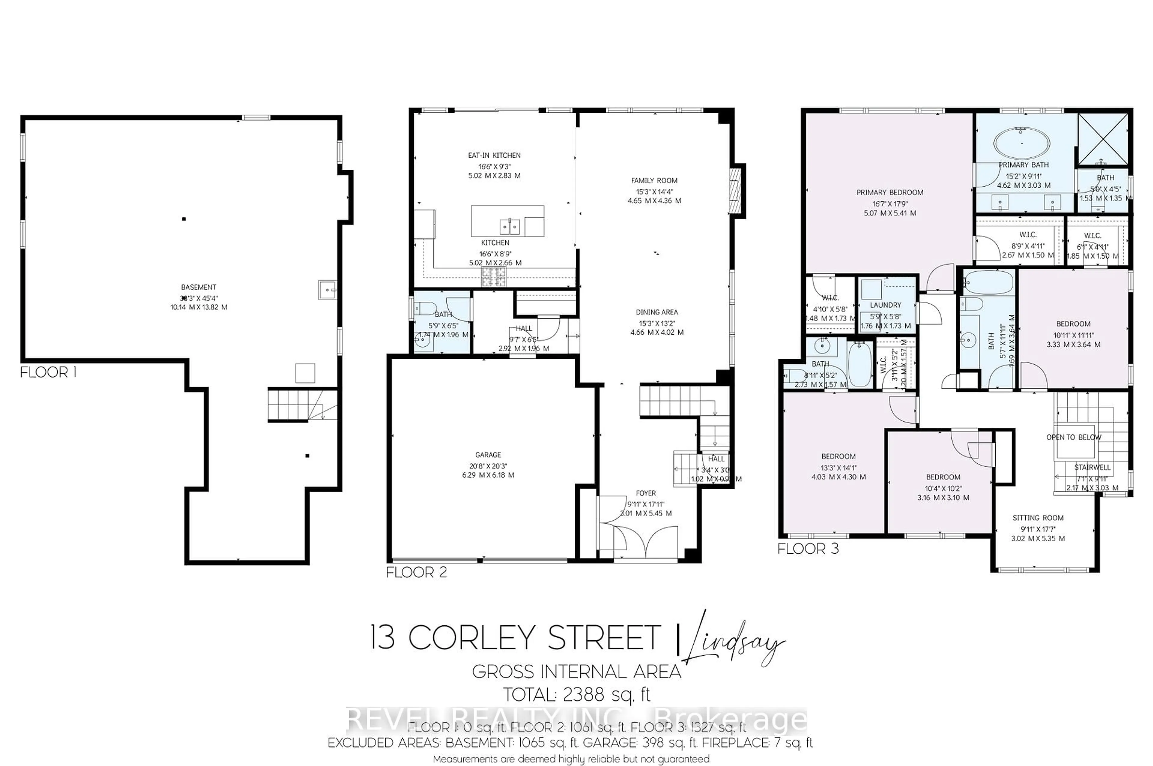 Floor plan for 13 Corley St, Kawartha Lakes Ontario K9V 6K2