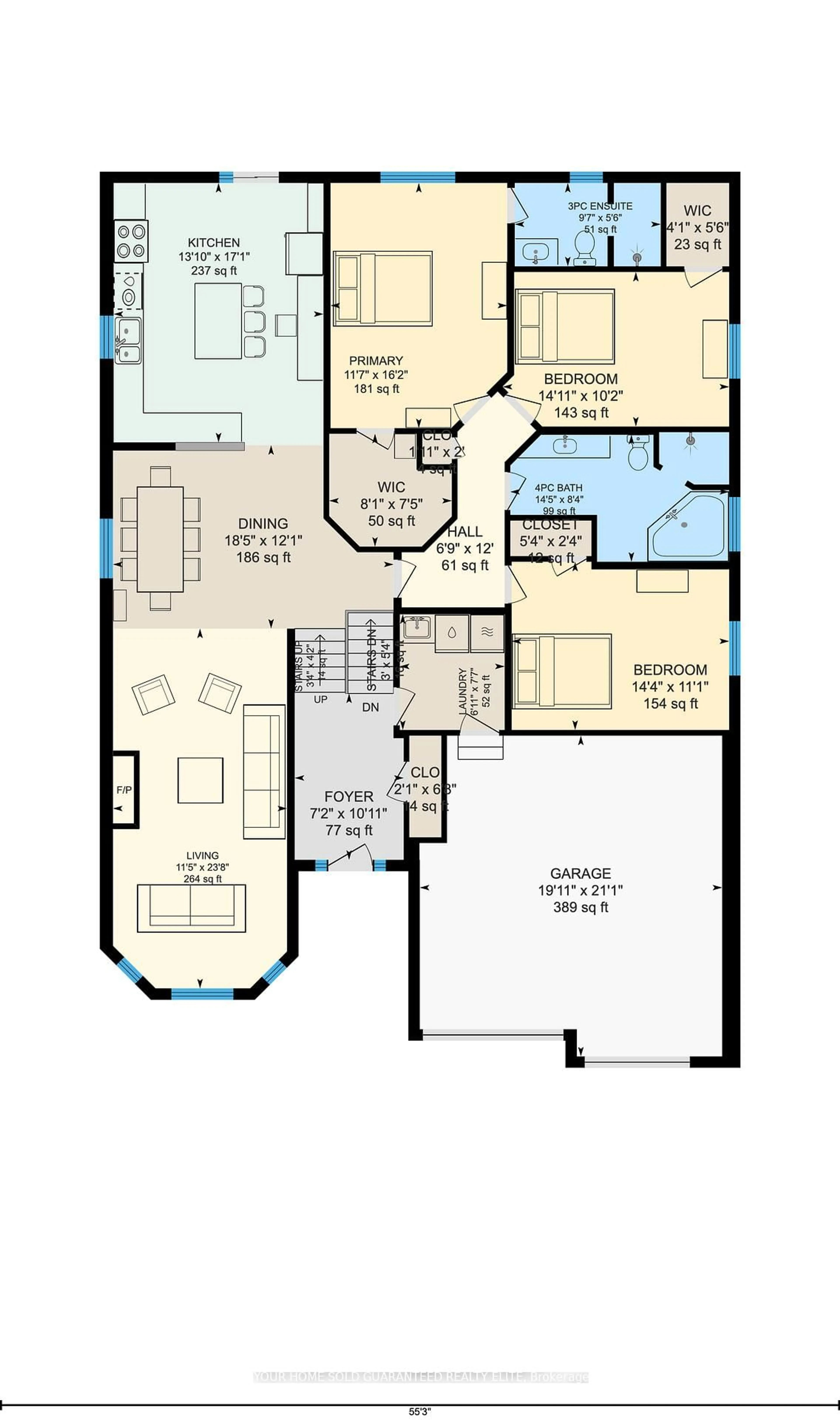 Floor plan for 9 Tunbridge Cres, Grimsby Ontario L3M 2V8