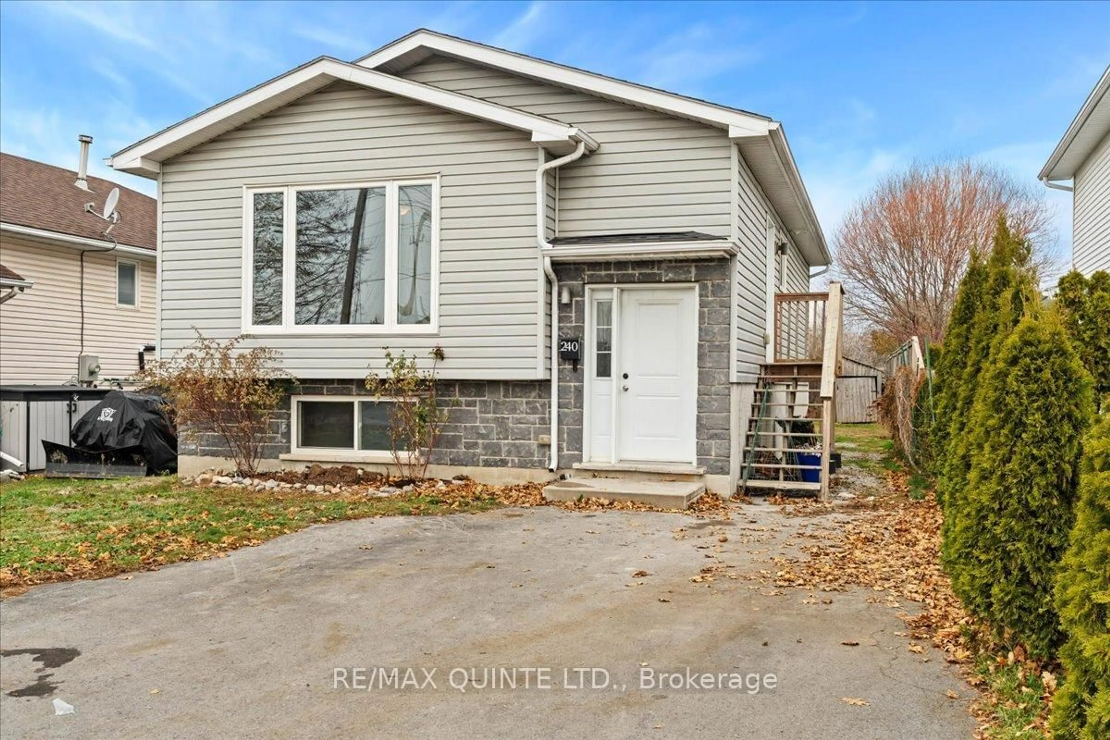 Home with vinyl exterior material, street for 240 College St, Belleville Ontario K8N 2V9