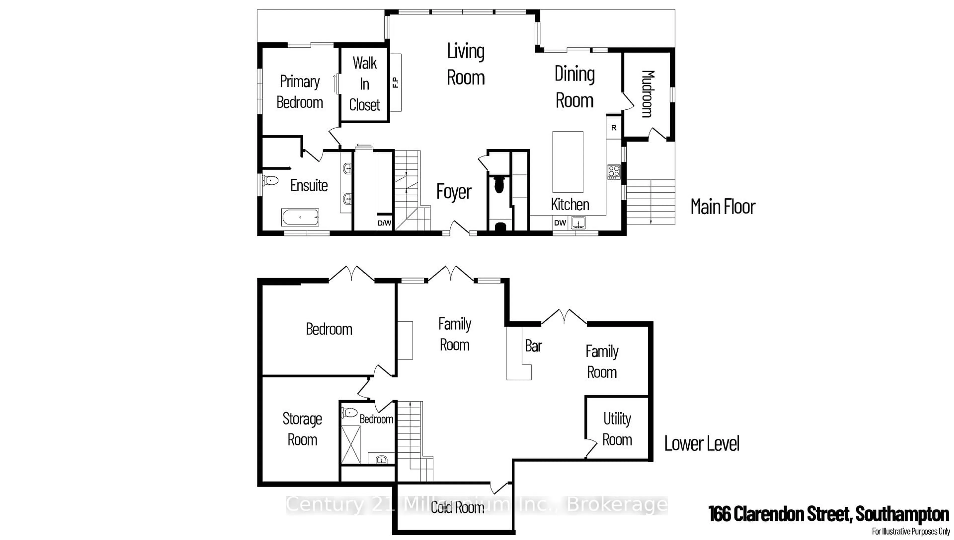 Floor plan for 166 Clarendon St, Saugeen Shores Ontario N0H 2L0