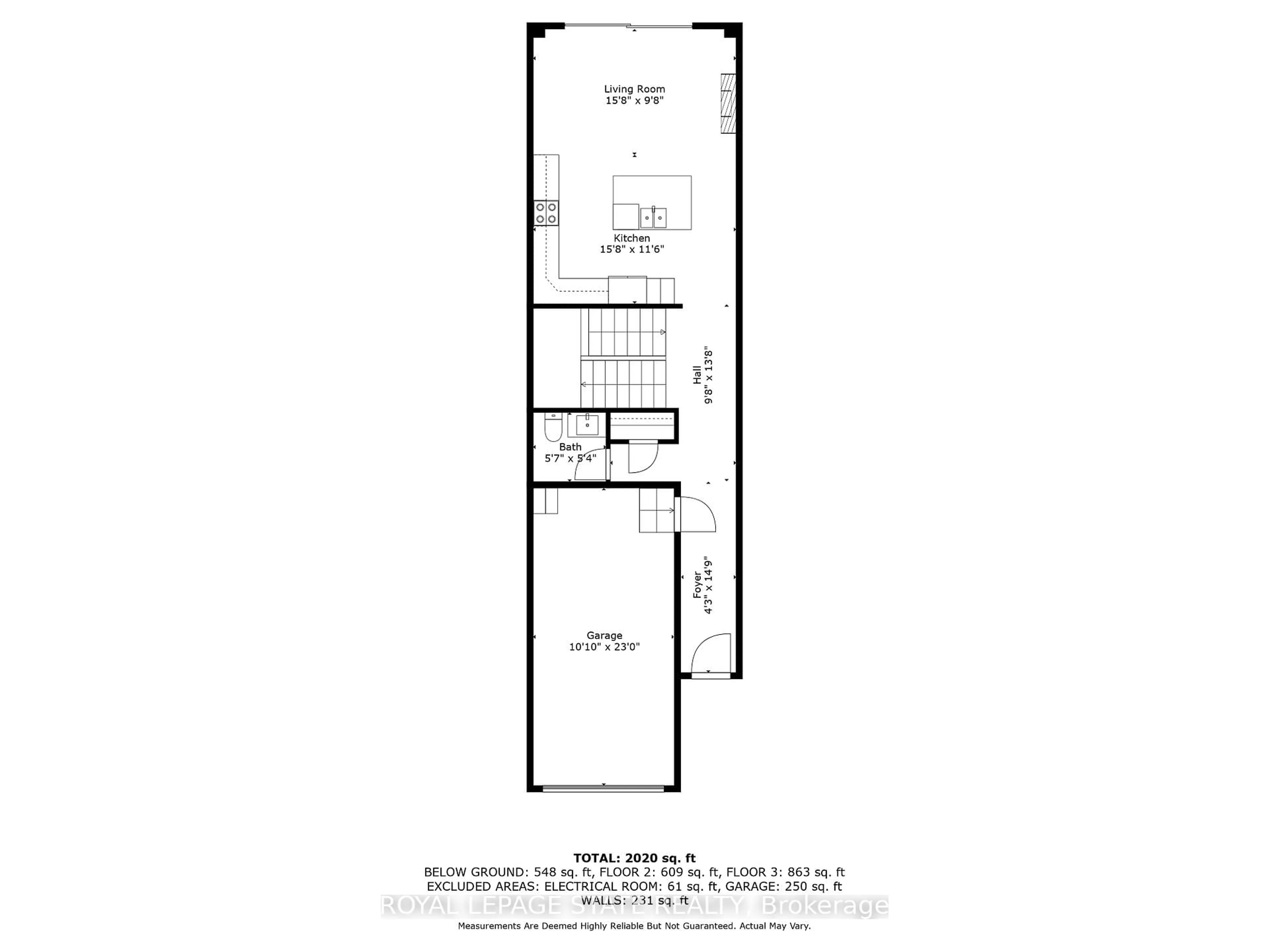 Floor plan for 74 Melbourne St, Hamilton Ontario L8P 2A6
