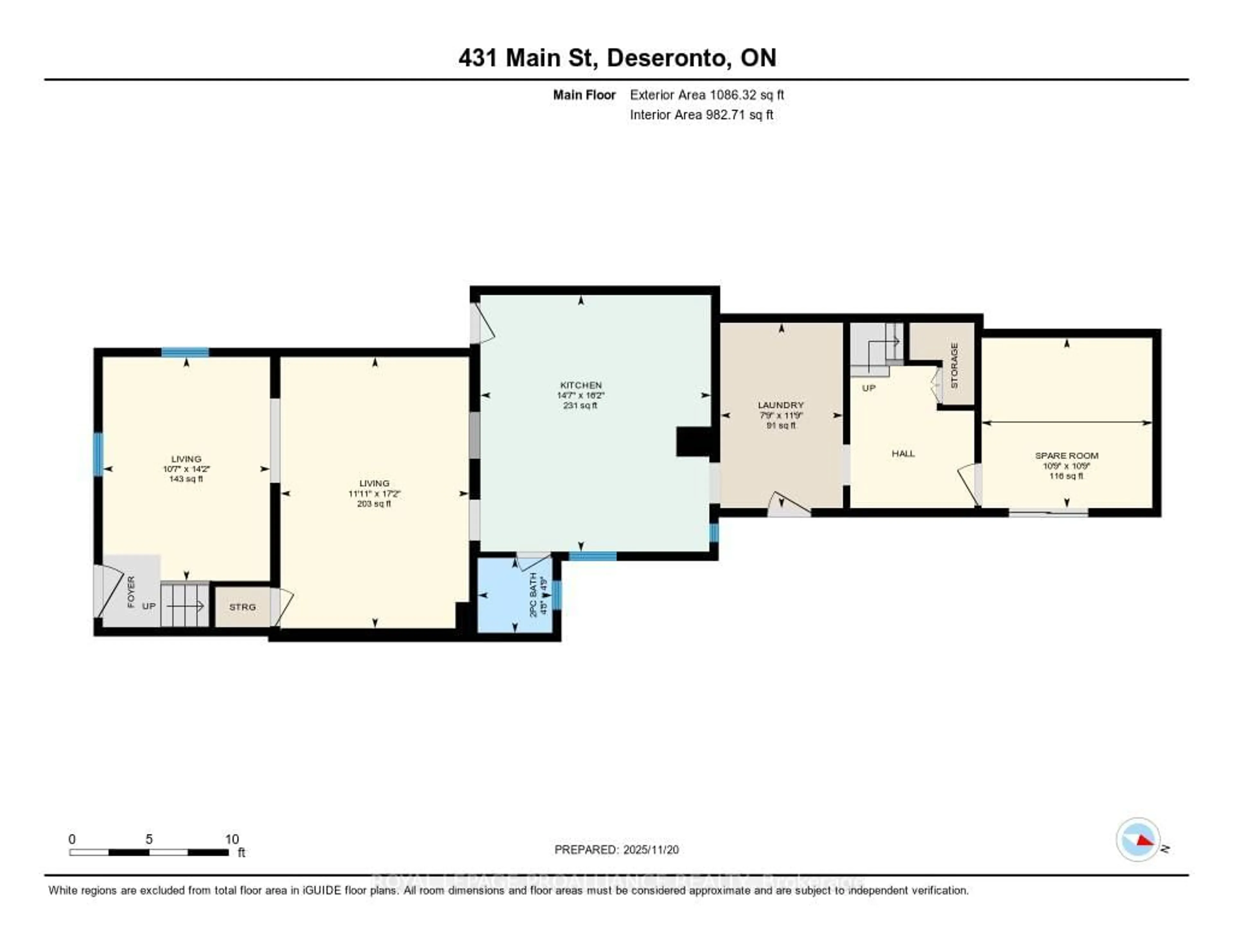 Floor plan for 431 Main St, Deseronto Ontario K0K 1X0