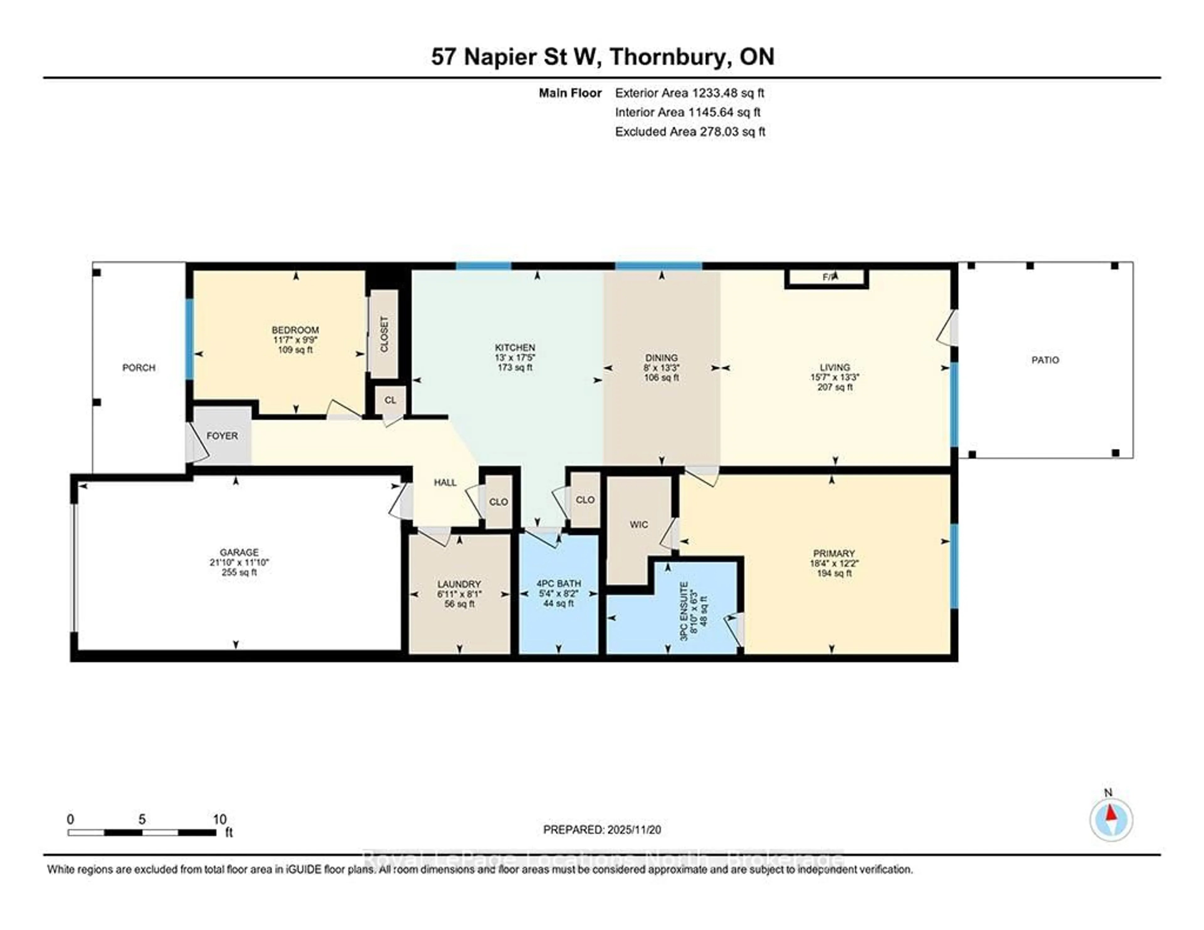 Floor plan for 57 Napier St, Blue Mountains Ontario N0H 2P0