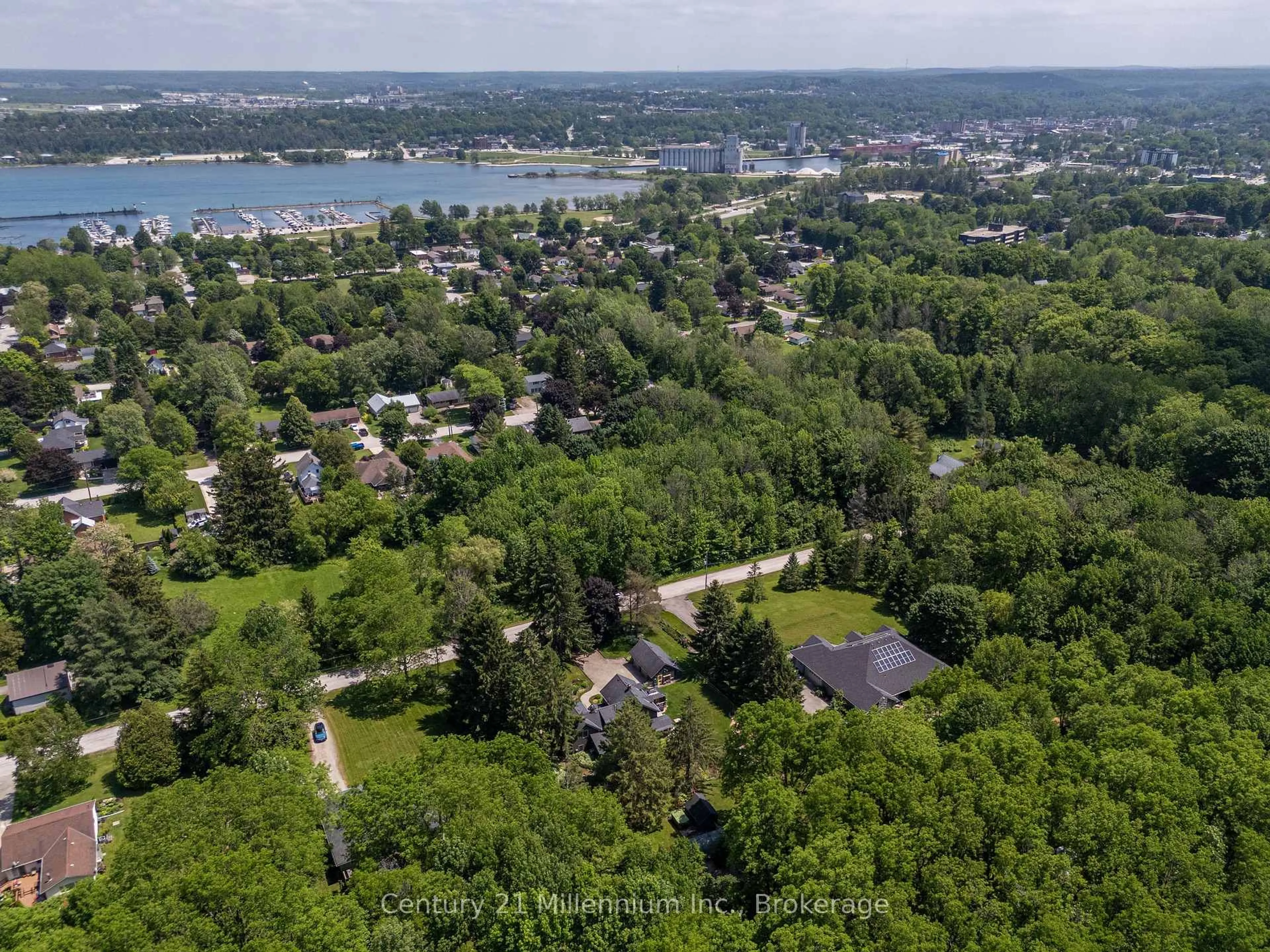 A pic from outside/outdoor area/front of a property/back of a property/a pic from drone, water/lake/river/ocean view for 2268 8th Ave, Georgian Bluffs Ontario N4K 5M8