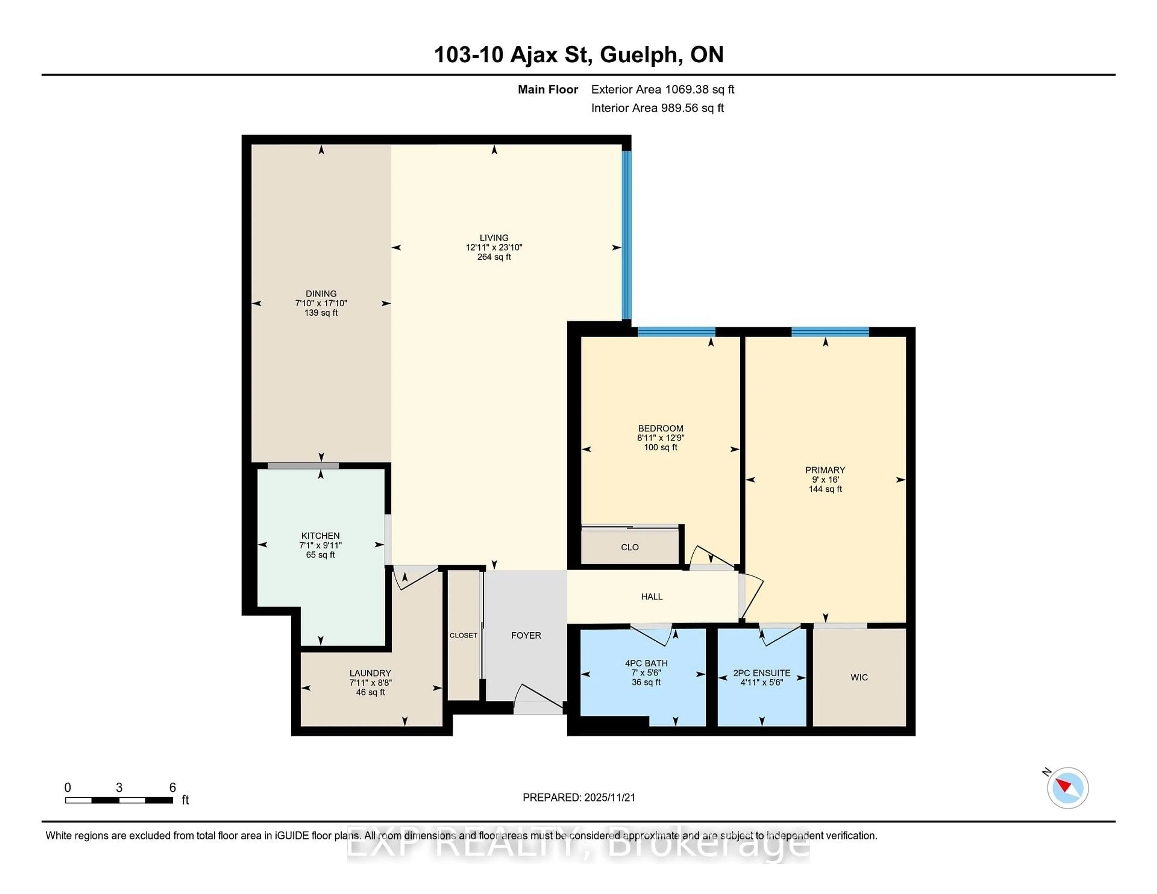 Floor plan for 10 Ajax St #103, Guelph Ontario N1H 7N6