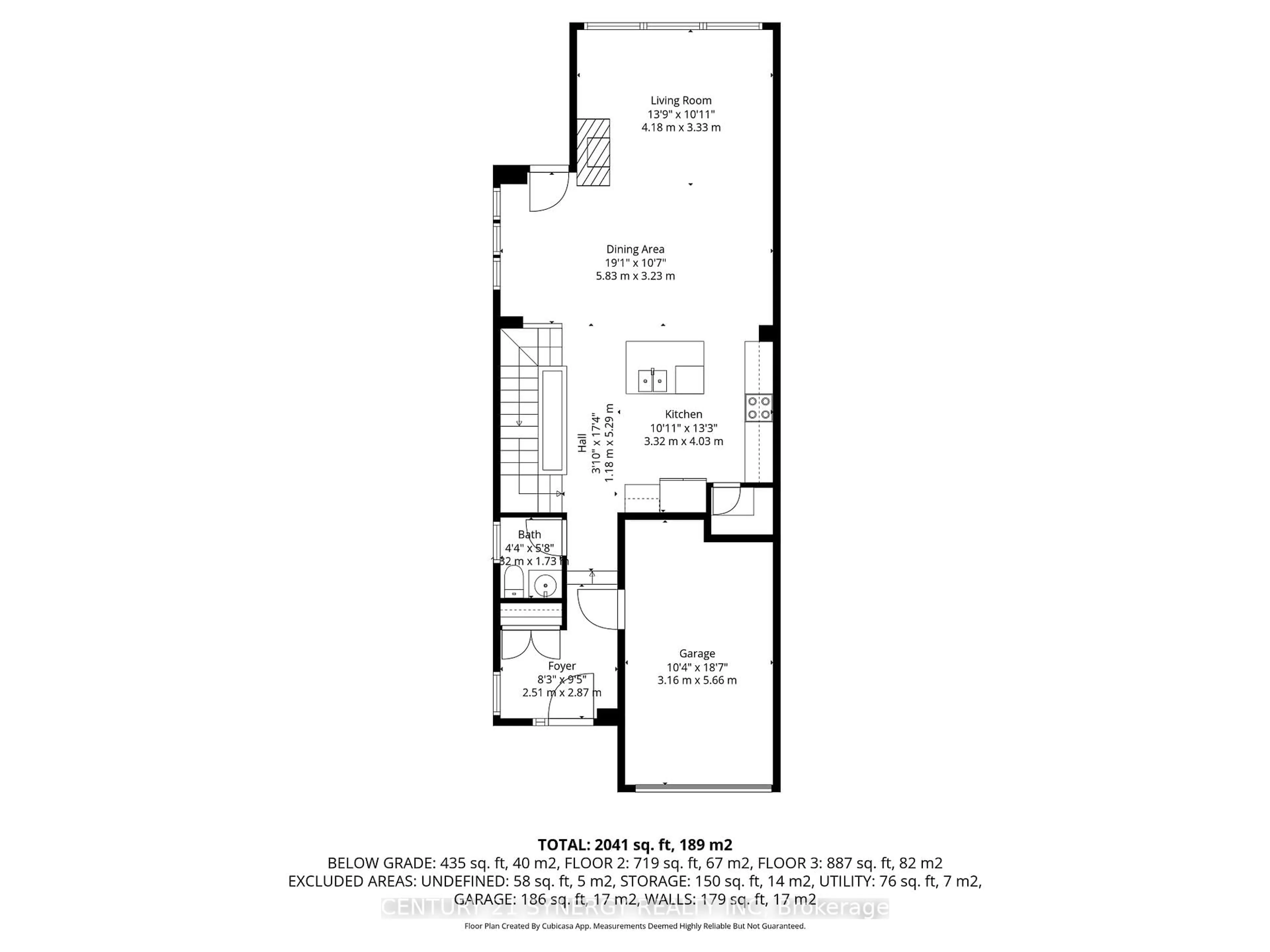 Floor plan for 708 Guardian Grve, Ottawa Ontario K1X 0B3