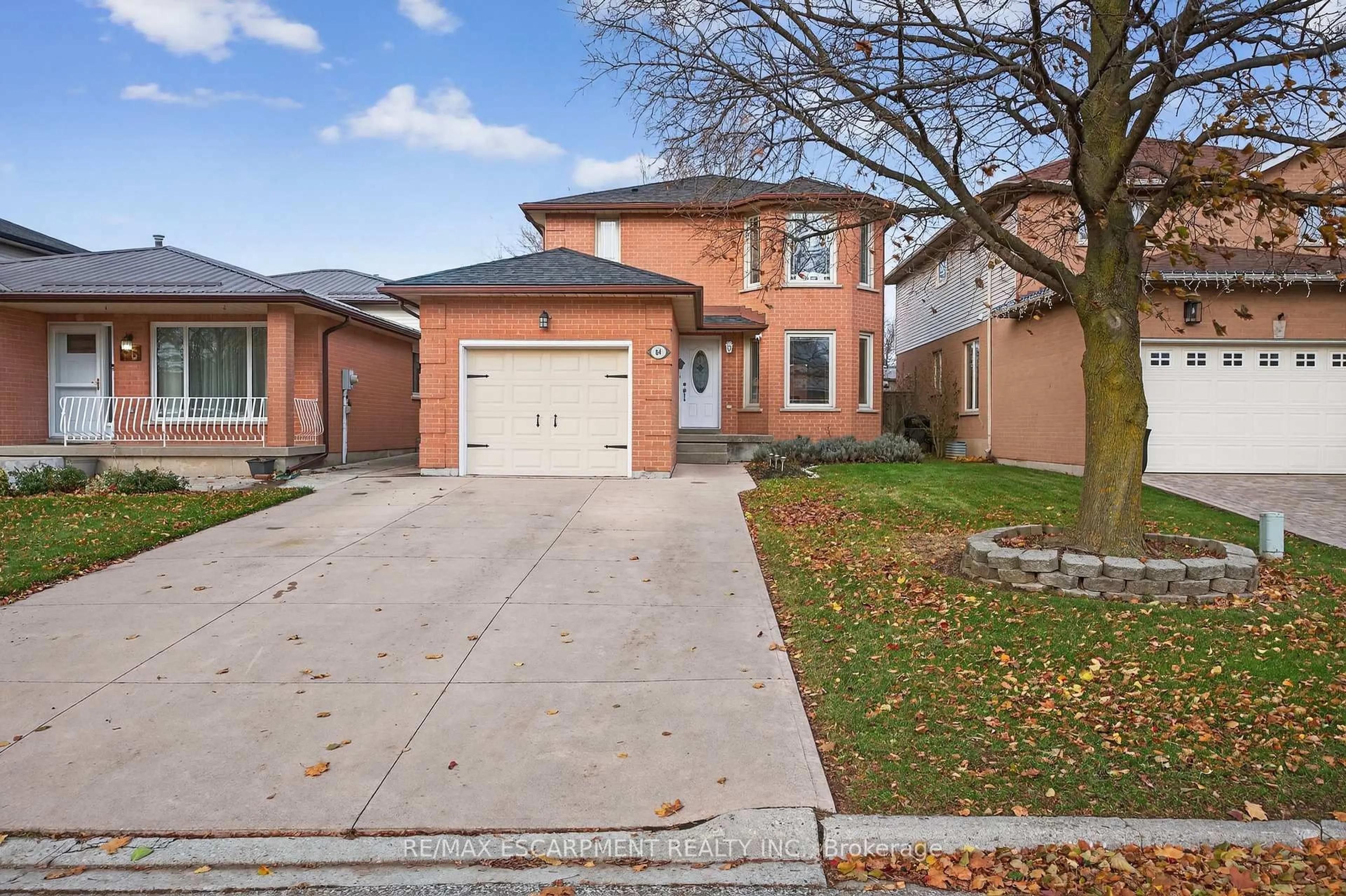 Home with brick exterior material, street for 84 Branthaven Dr, Hamilton Ontario L8J 2M5