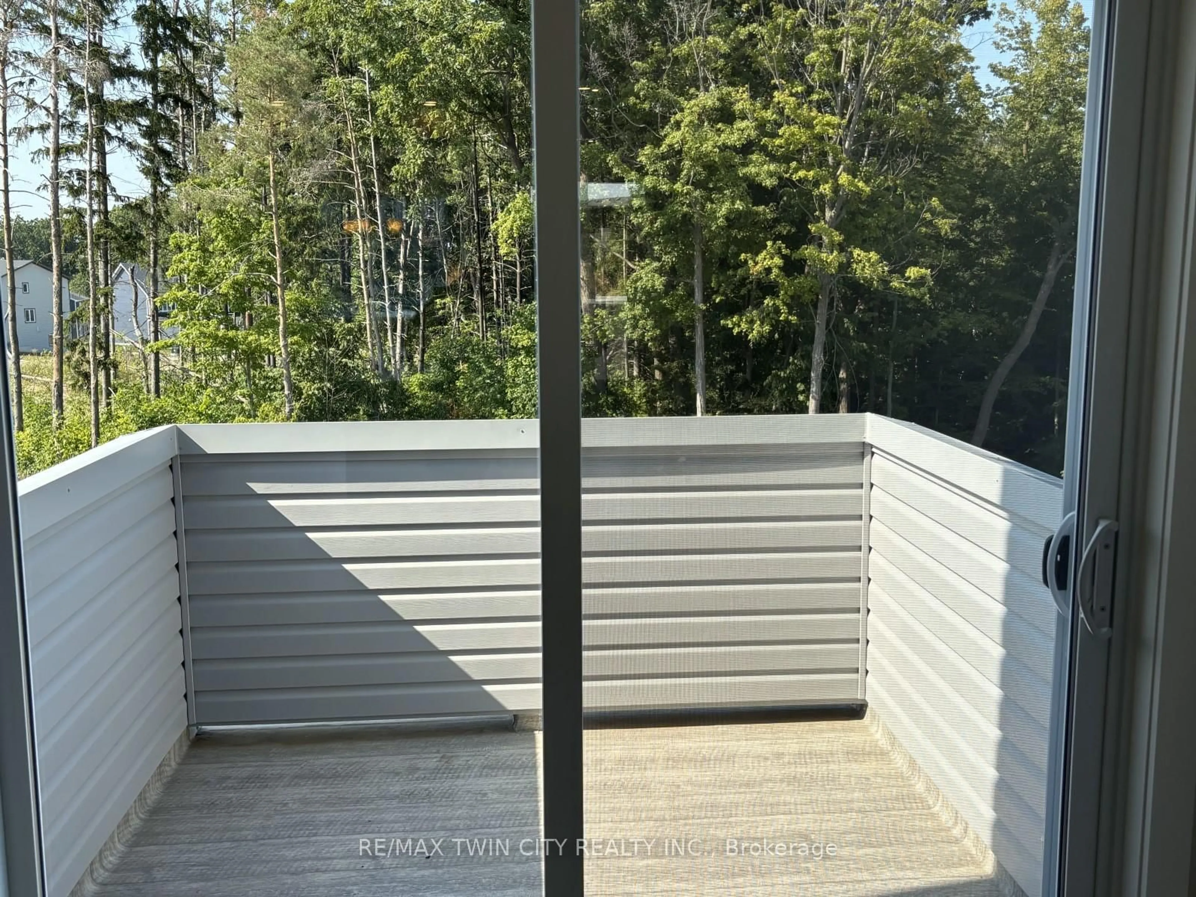 Balcony in the apartment, forest/trees view for 925 Deveron Cres, London South Ontario N5Z 0B6