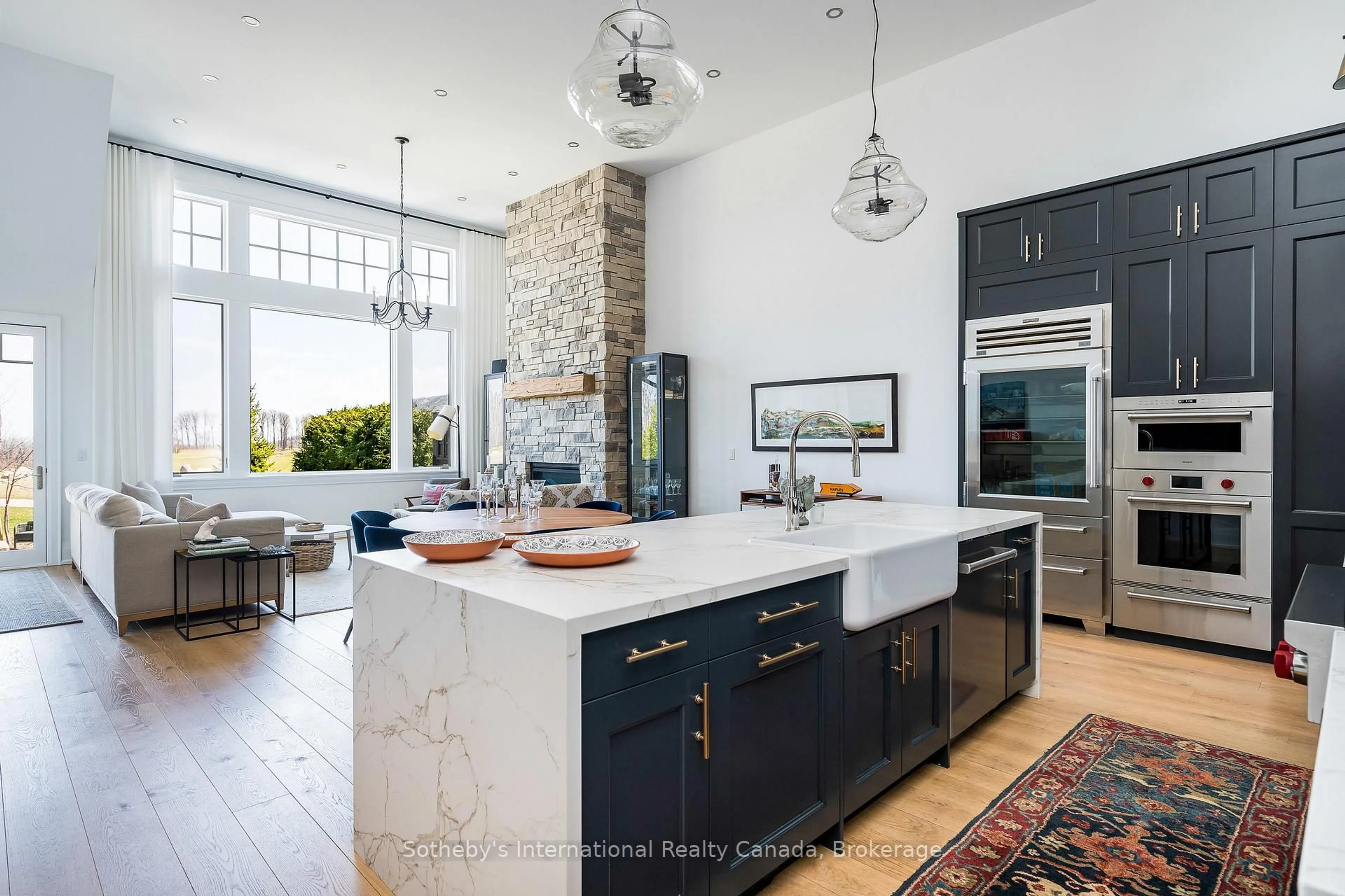 Open concept kitchen, ceramic/tile floor for 155 Georgian Bay Lane, Blue Mountains Ontario N0H 1J0