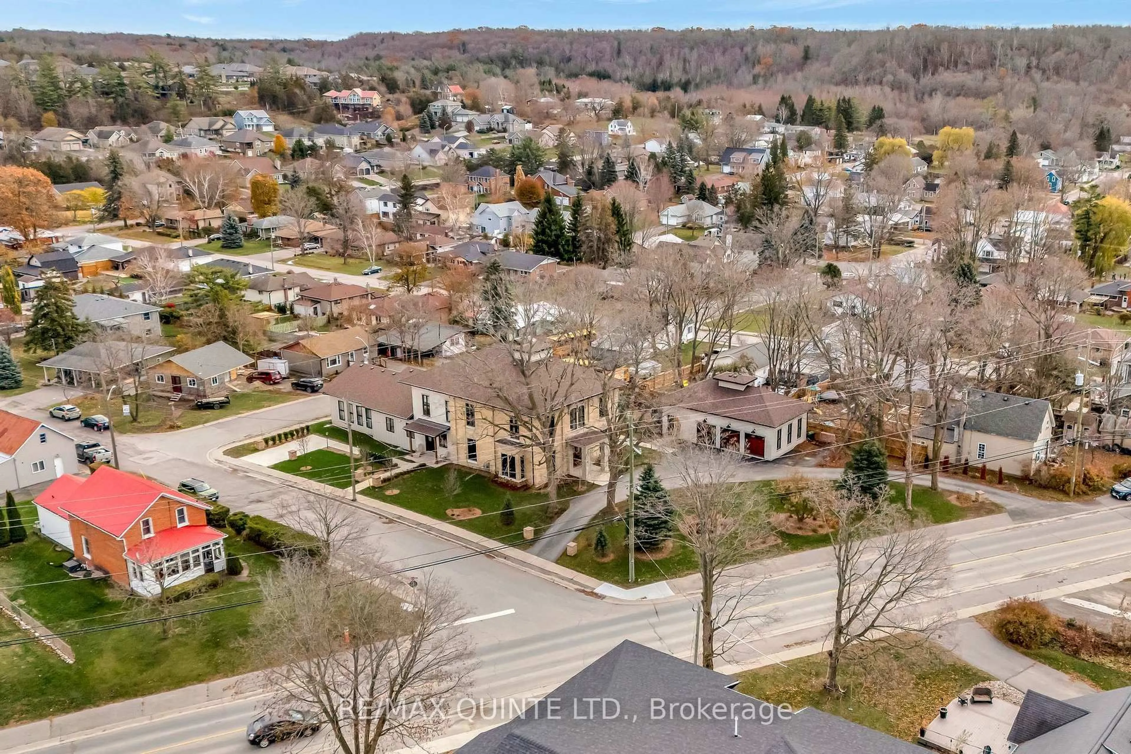 A pic from outside/outdoor area/front of a property/back of a property/a pic from drone, street for 88 Bridge St, Prince Edward County Ontario K0K 2T0