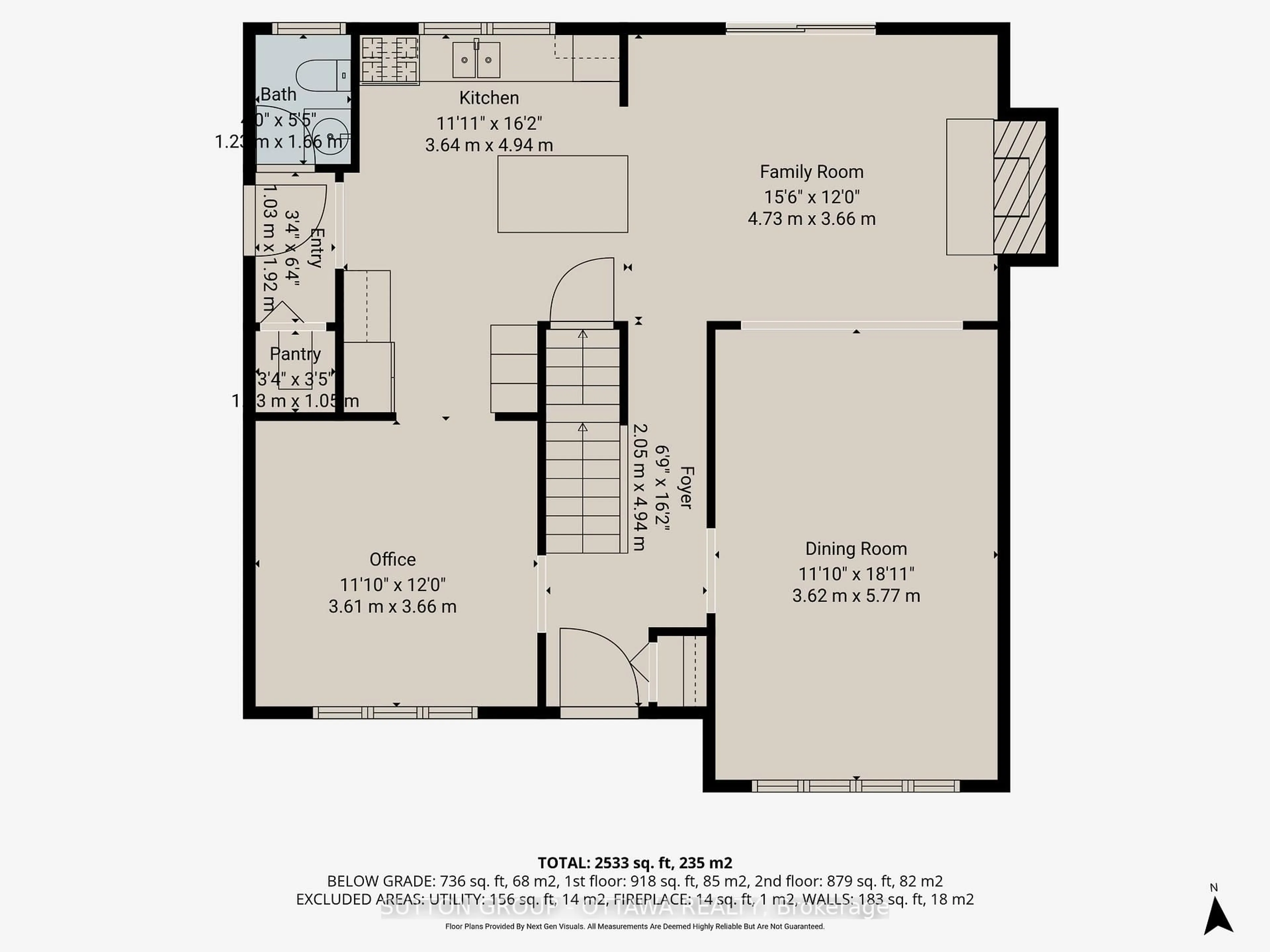 Floor plan for 25 Southpark Dr, Ottawa Ontario K1B 3B8