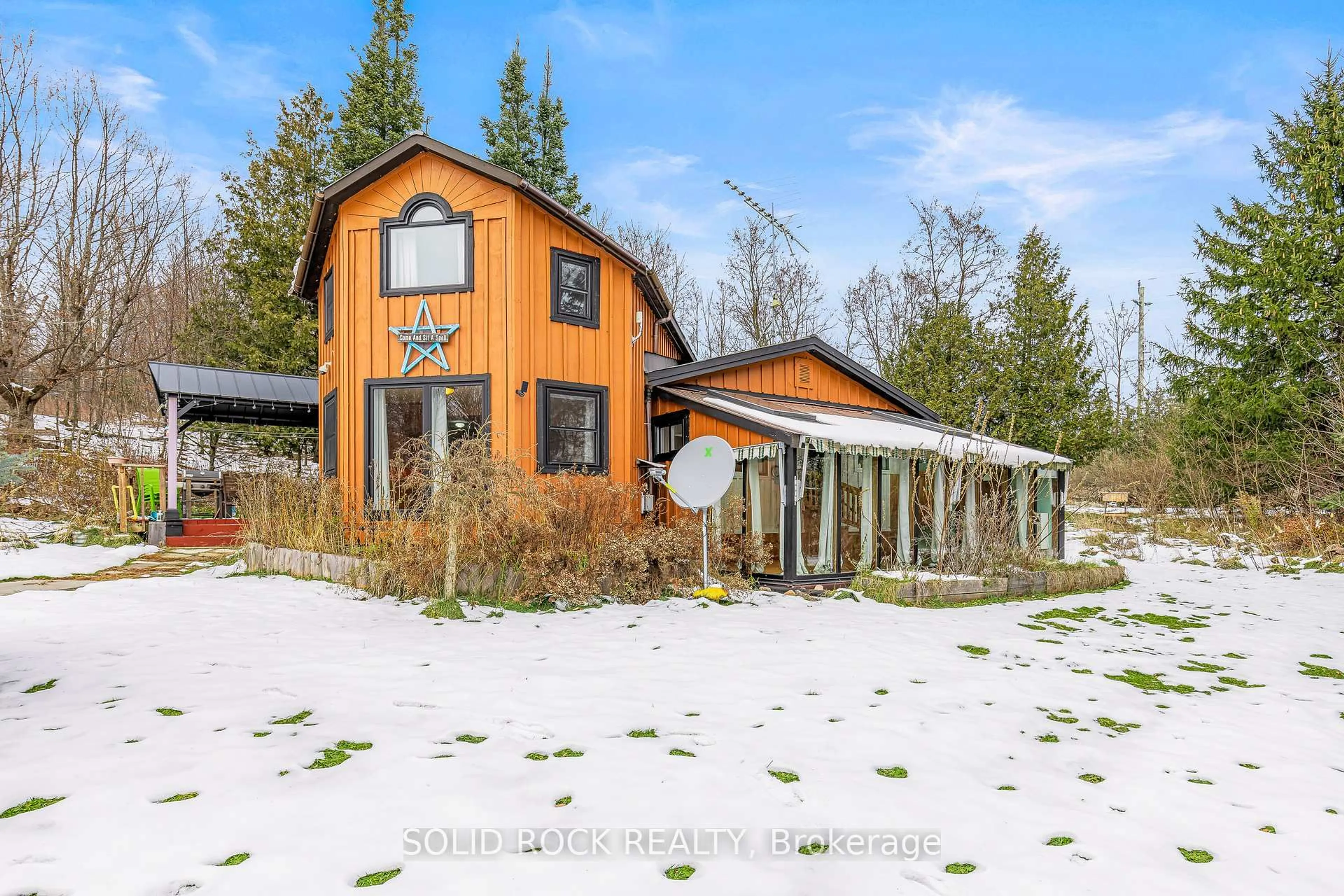 A pic from outside/outdoor area/front of a property/back of a property/a pic from drone, building for 2393 Elphin Maberly Rd, Mcdonalds Corners Ontario K0G 1M0