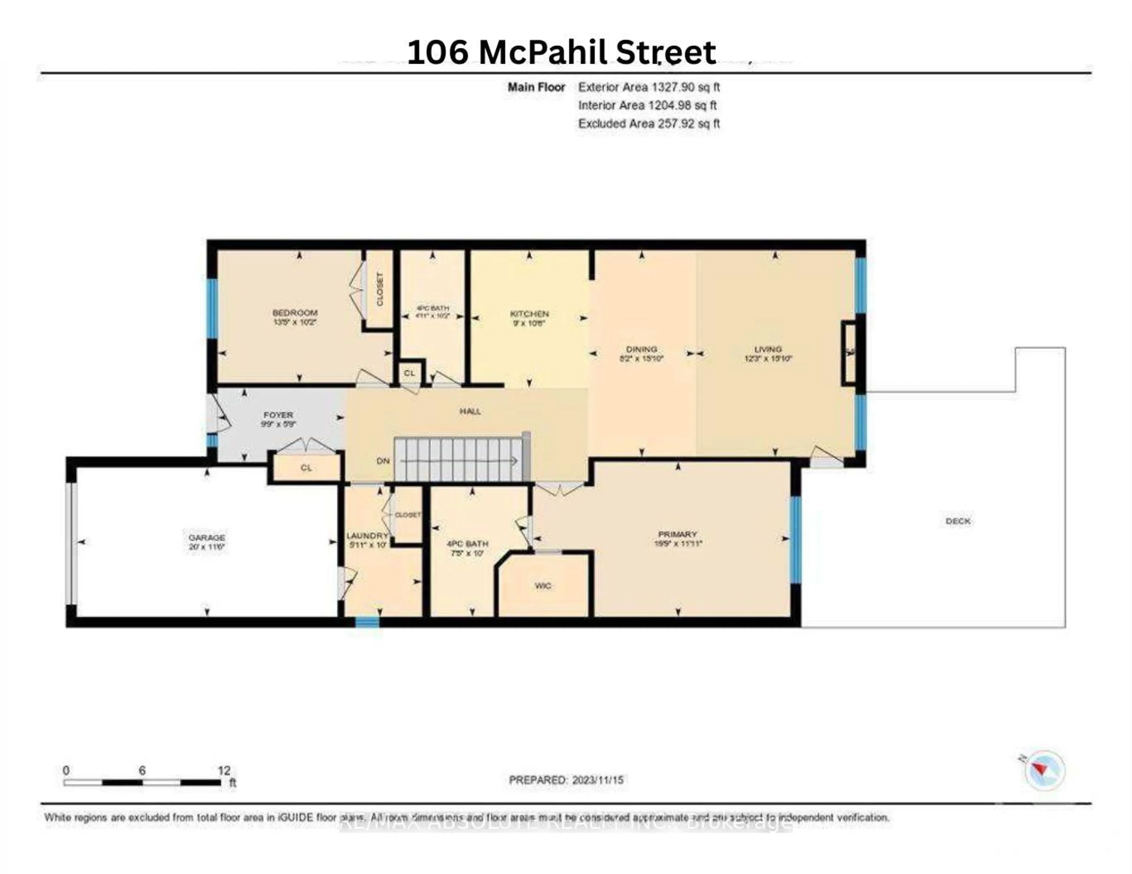 Floor plan for 106 MCPHAIL Rd, Carleton Place Ontario K7C 0P7
