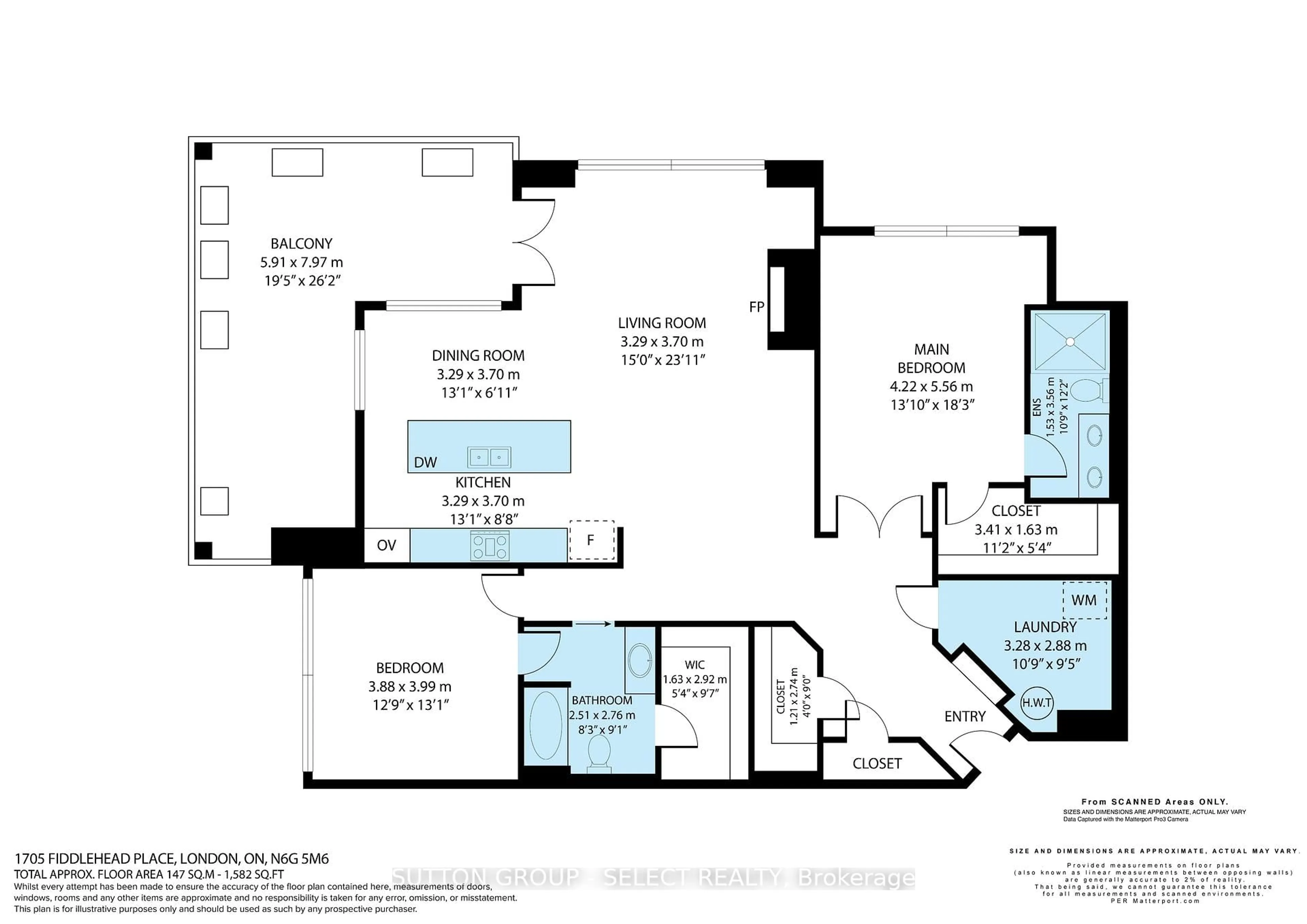 Floor plan for 1705 Fiddlehead Pl #209, London North Ontario N6G 5M6