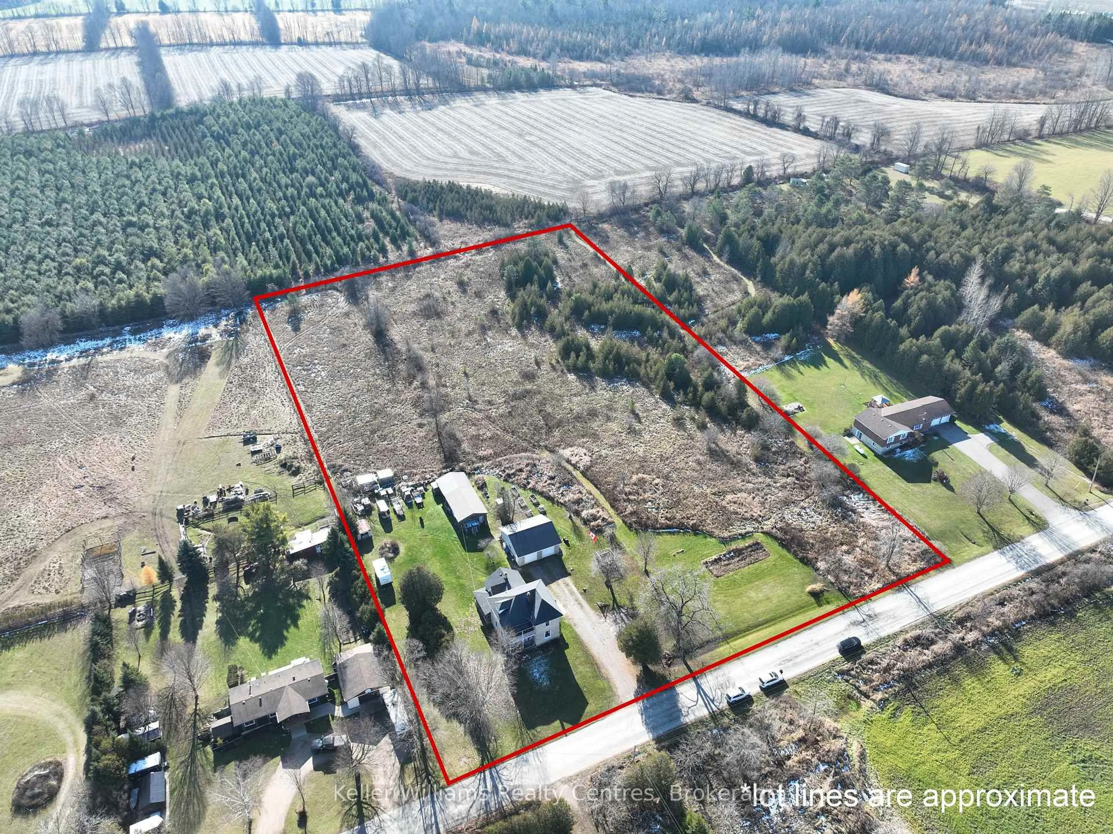 A pic from outside/outdoor area/front of a property/back of a property/a pic from drone, building for 262884 Varney Road, West Grey Ontario N0G 1R0