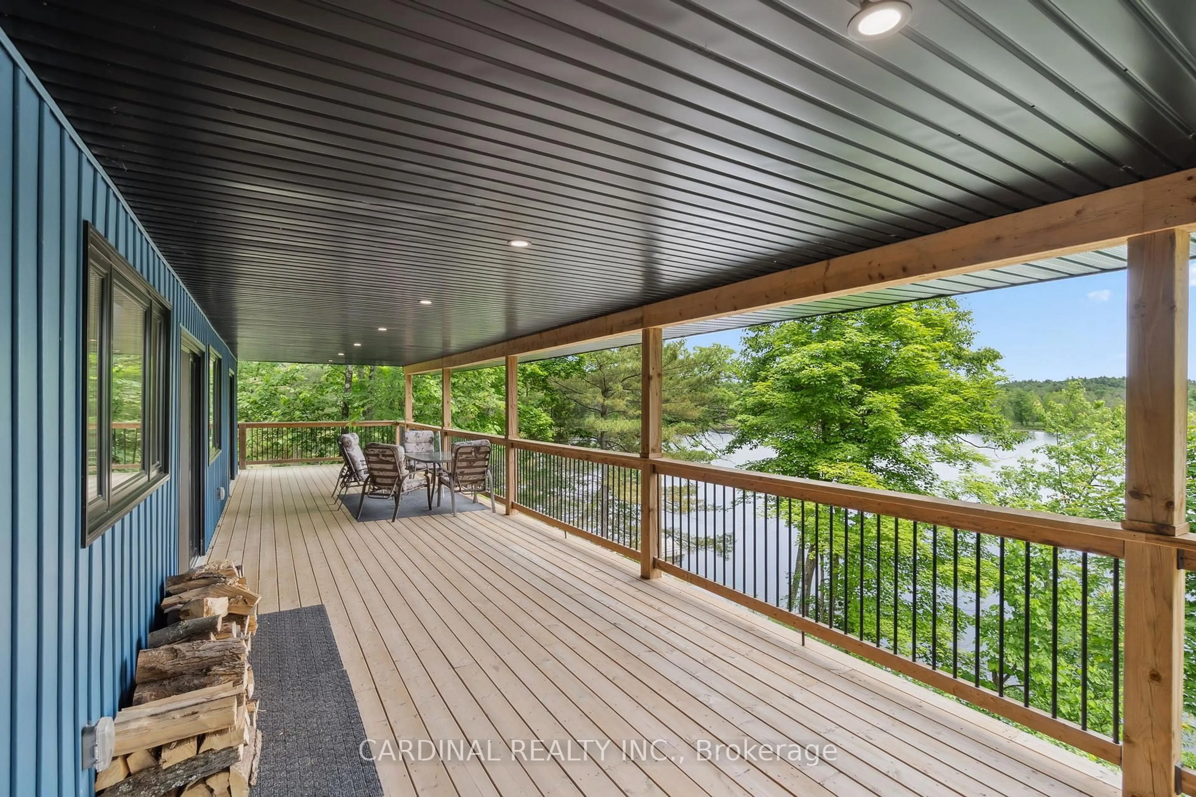 Patio, water/lake/river/ocean view for 1028 Finch Lane, Arden Ontario K0H 1B0