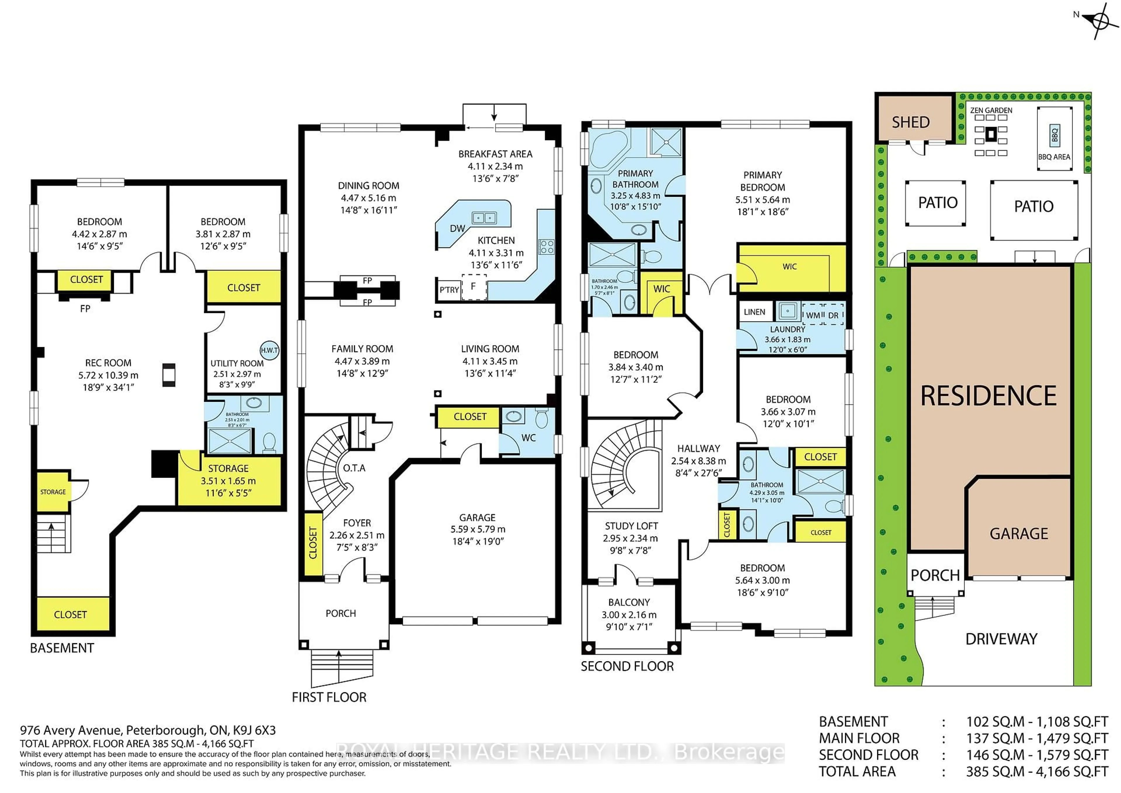 Floor plan for 976 Avery Ave, Peterborough Ontario K9J 0G9