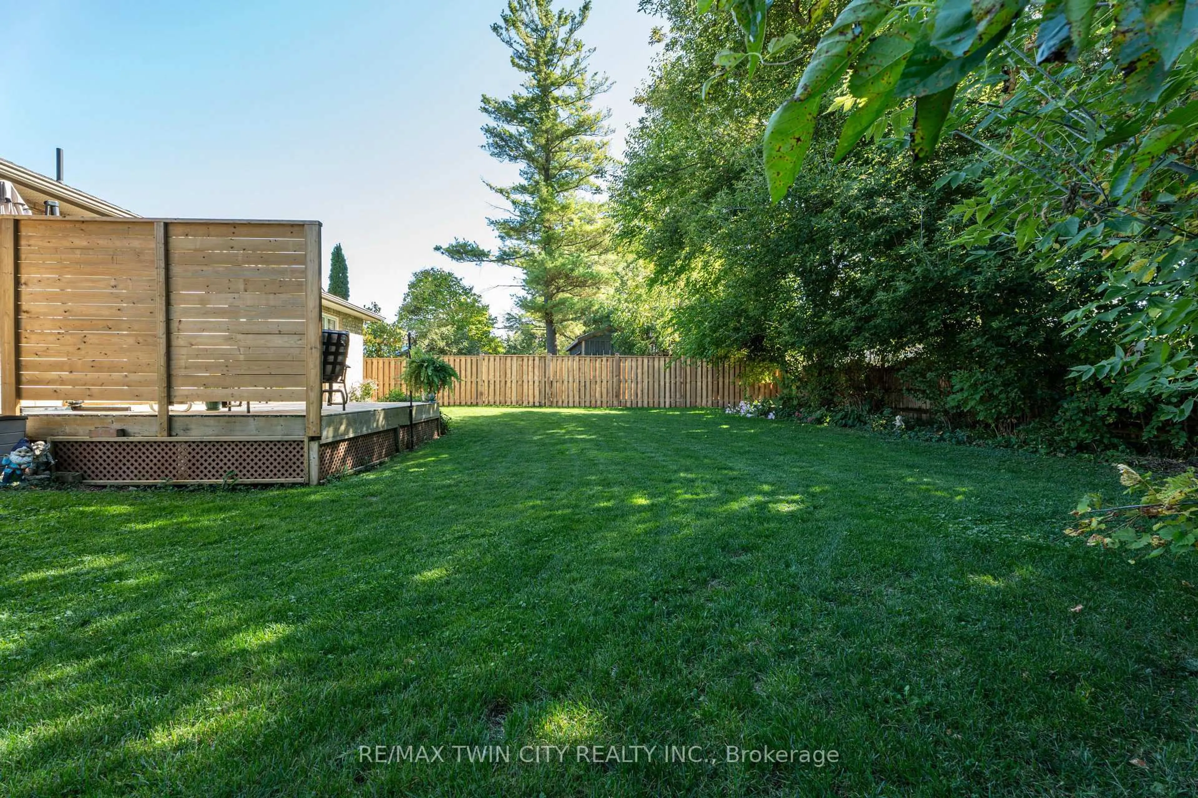 Patio, forest/trees view for 23 David St, Wellesley Ontario N0B 2T0