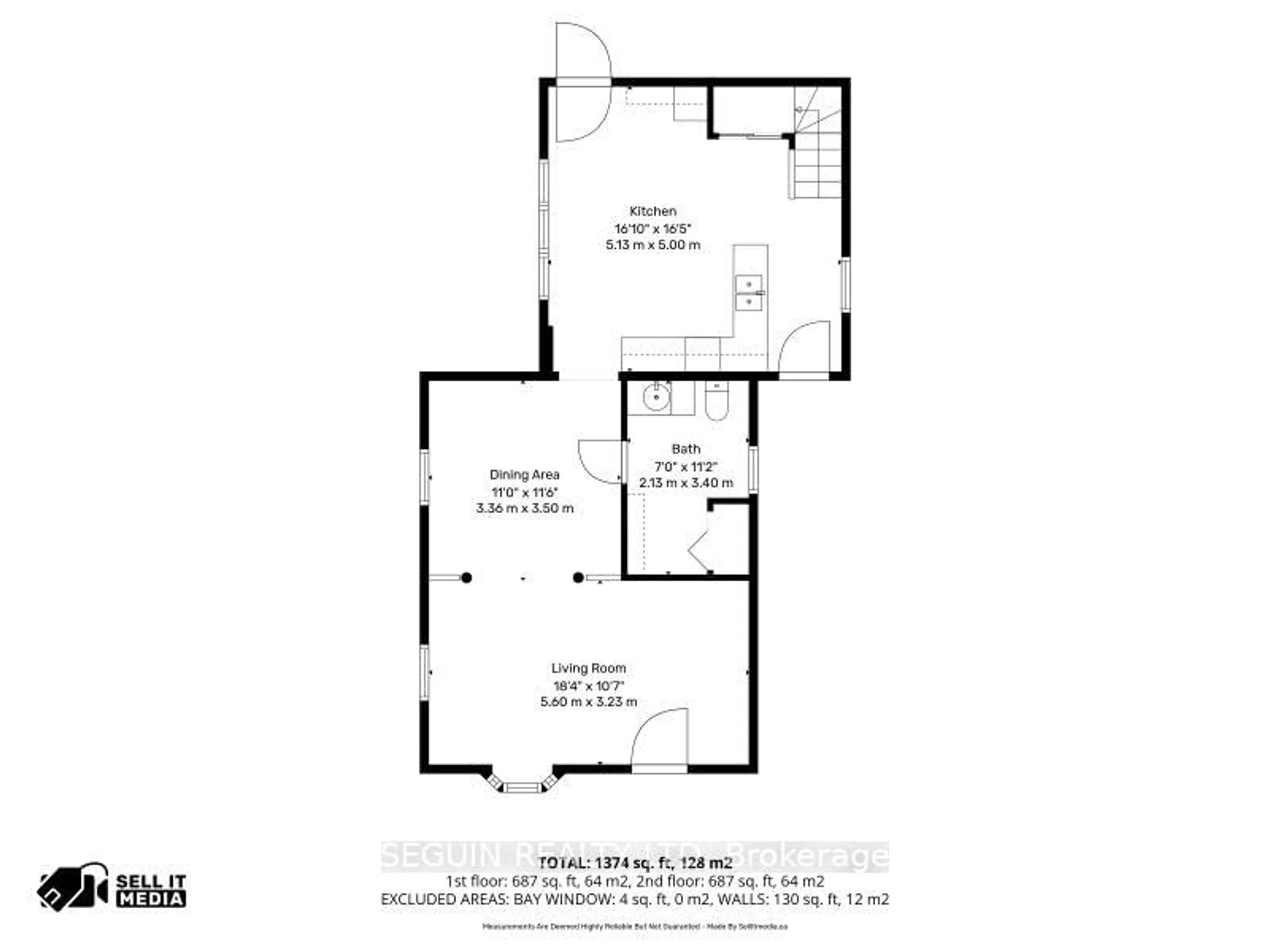 Floor plan for 1172 Main St, Hawkesbury Ontario K6A 1C1