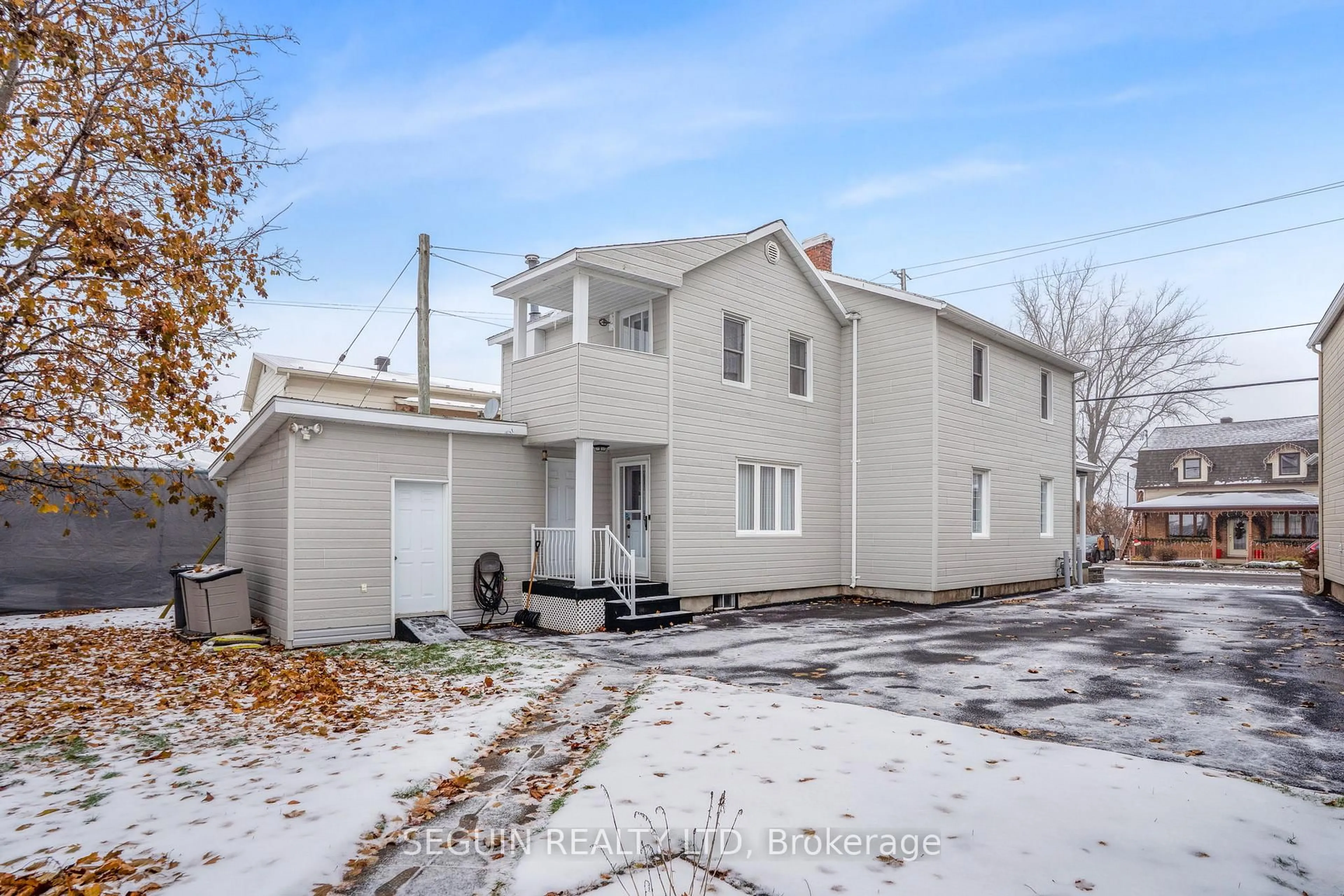 A pic from outside/outdoor area/front of a property/back of a property/a pic from drone, street for 1172 Main St, Hawkesbury Ontario K6A 1C1