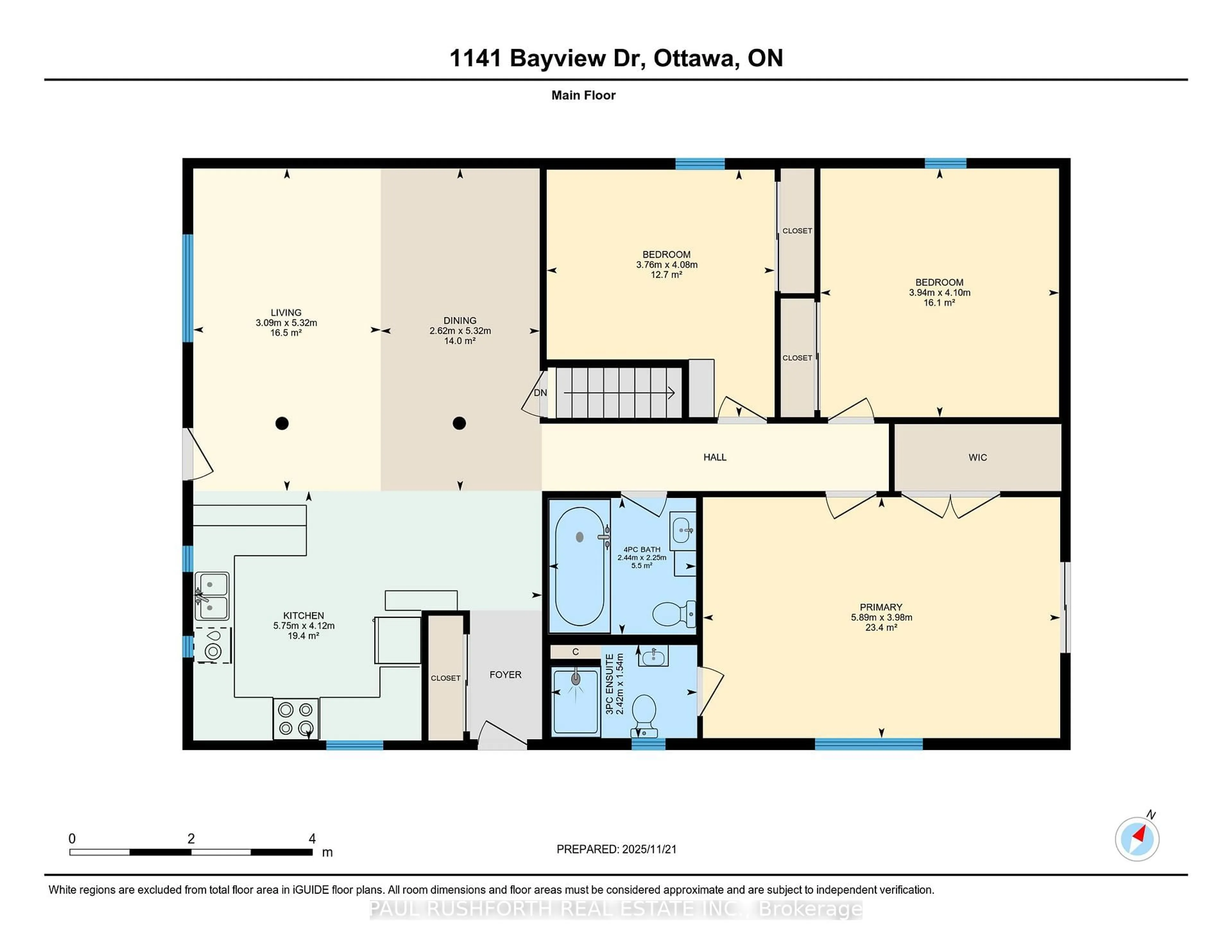 Floor plan for 1141 Bayview Dr, Ottawa Ontario K0A 3M0