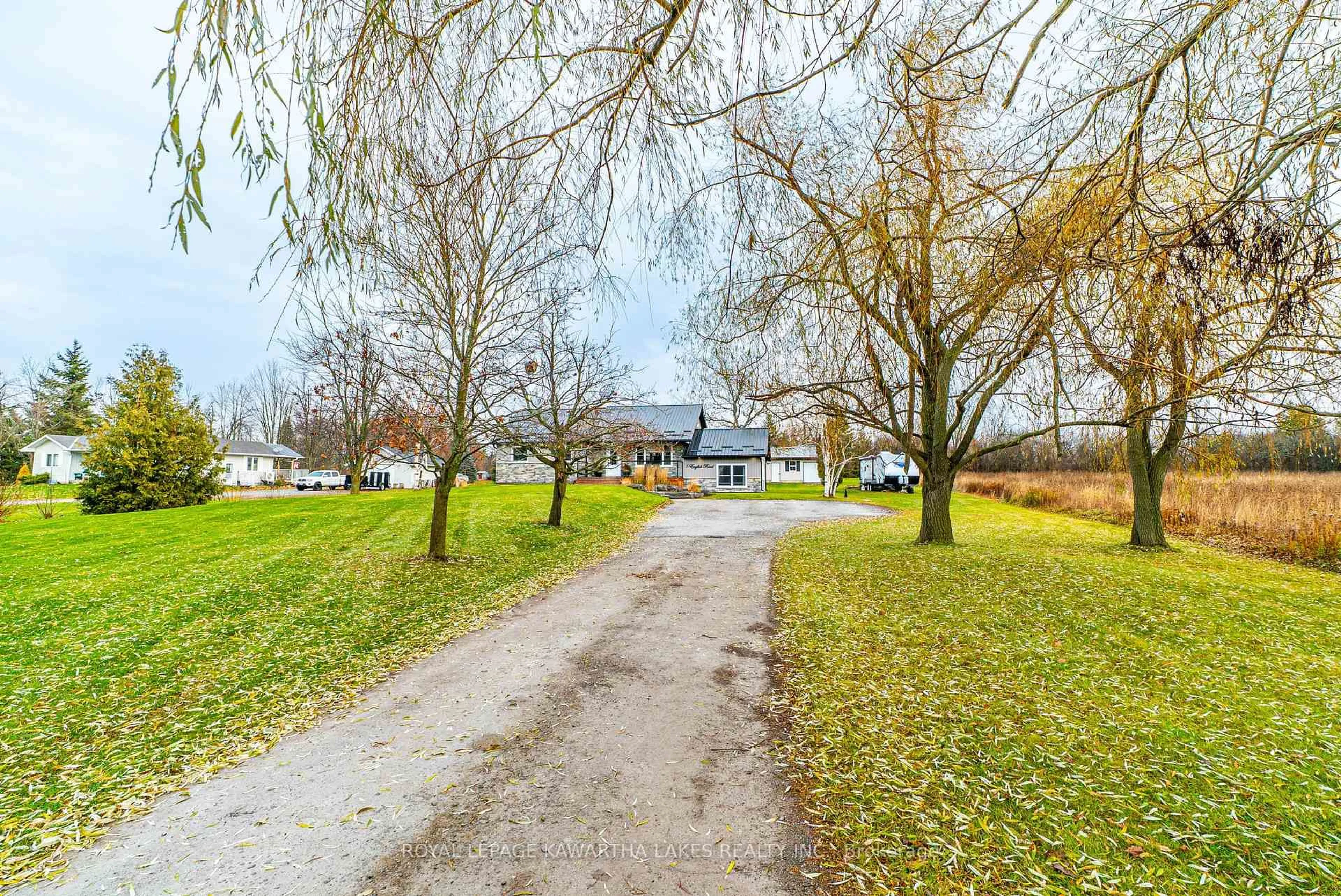 A pic from outside/outdoor area/front of a property/back of a property/a pic from drone, street for 7 English Rd, Kawartha Lakes Ontario K0M 2T0