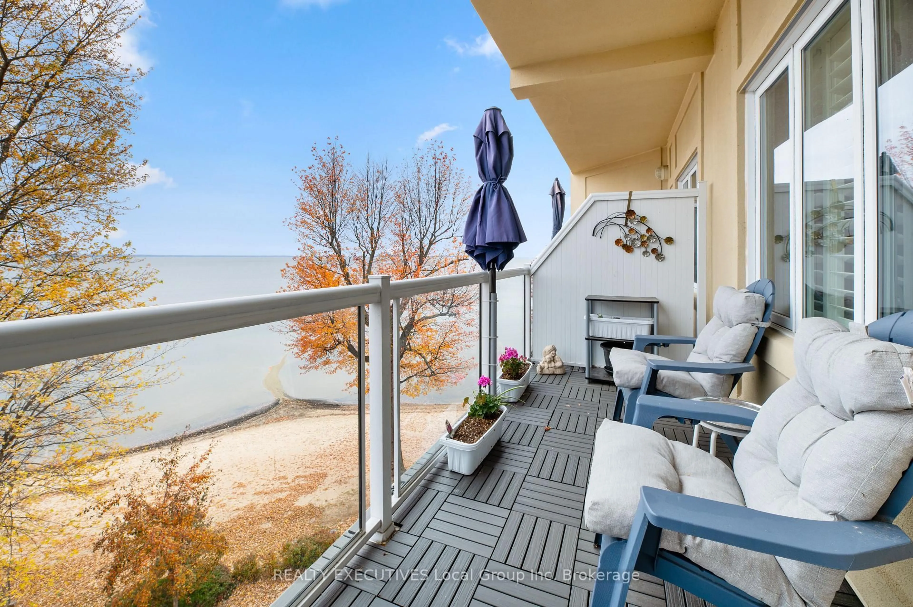 Balcony in the apartment, water/lake/river/ocean view for 533 LAKESHORE Dr #404, North Bay Ontario P1A 2E5