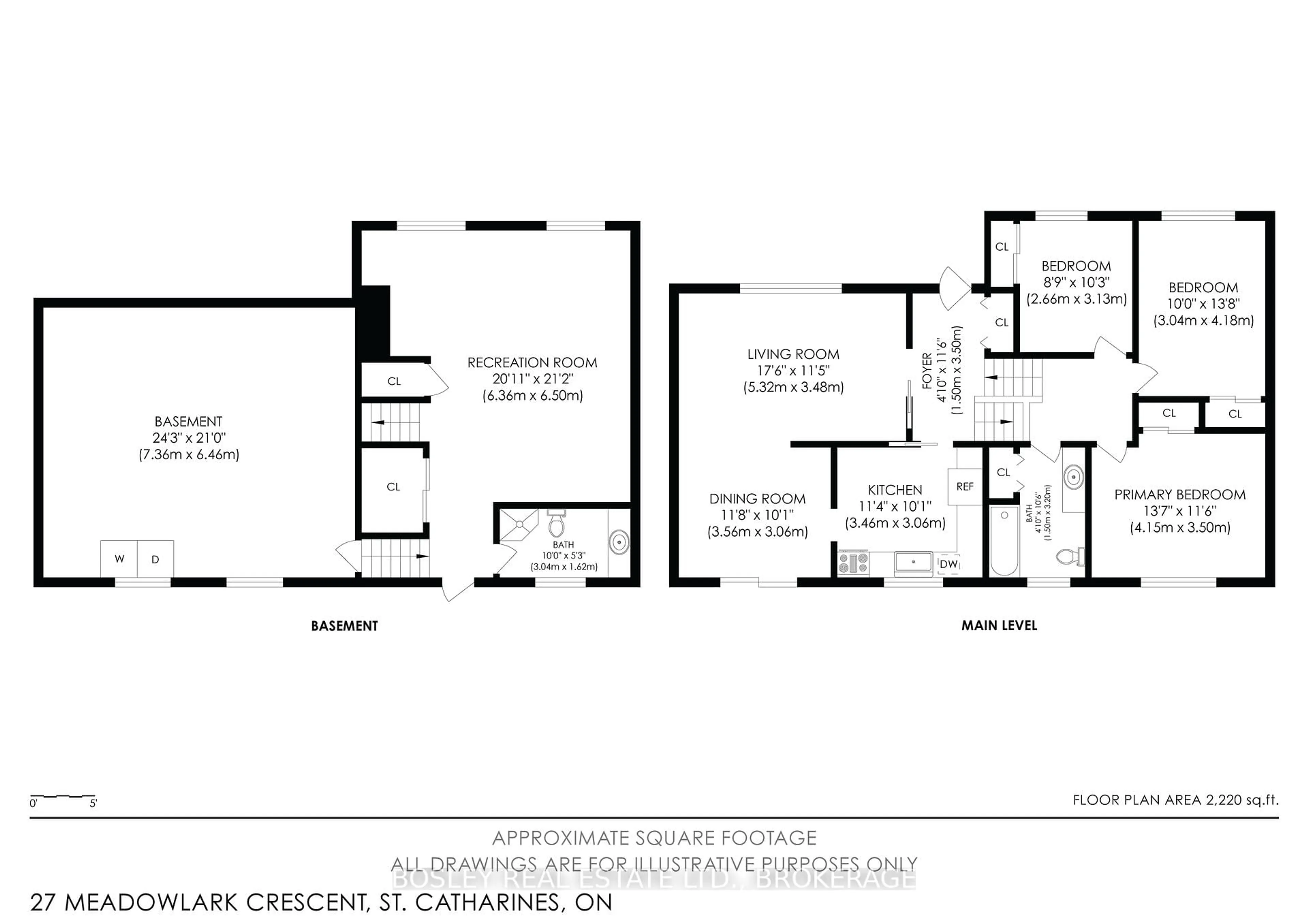 Floor plan for 27 Meadowlark Cres, St. Catharines Ontario L2N 2M6