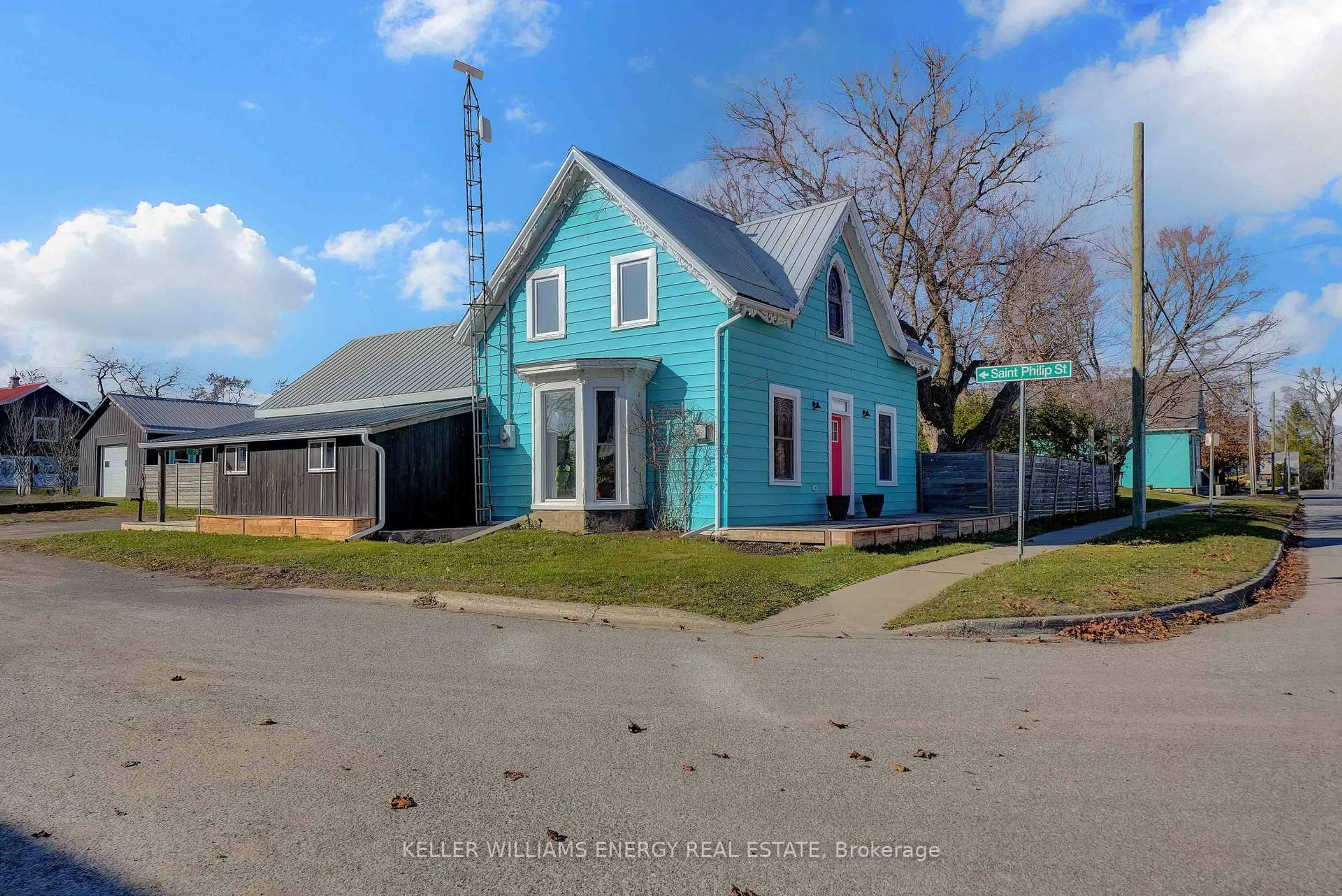 A pic from outside/outdoor area/front of a property/back of a property/a pic from drone, street for 75 Saint Philip St, Prince Edward County Ontario K0K 2P0