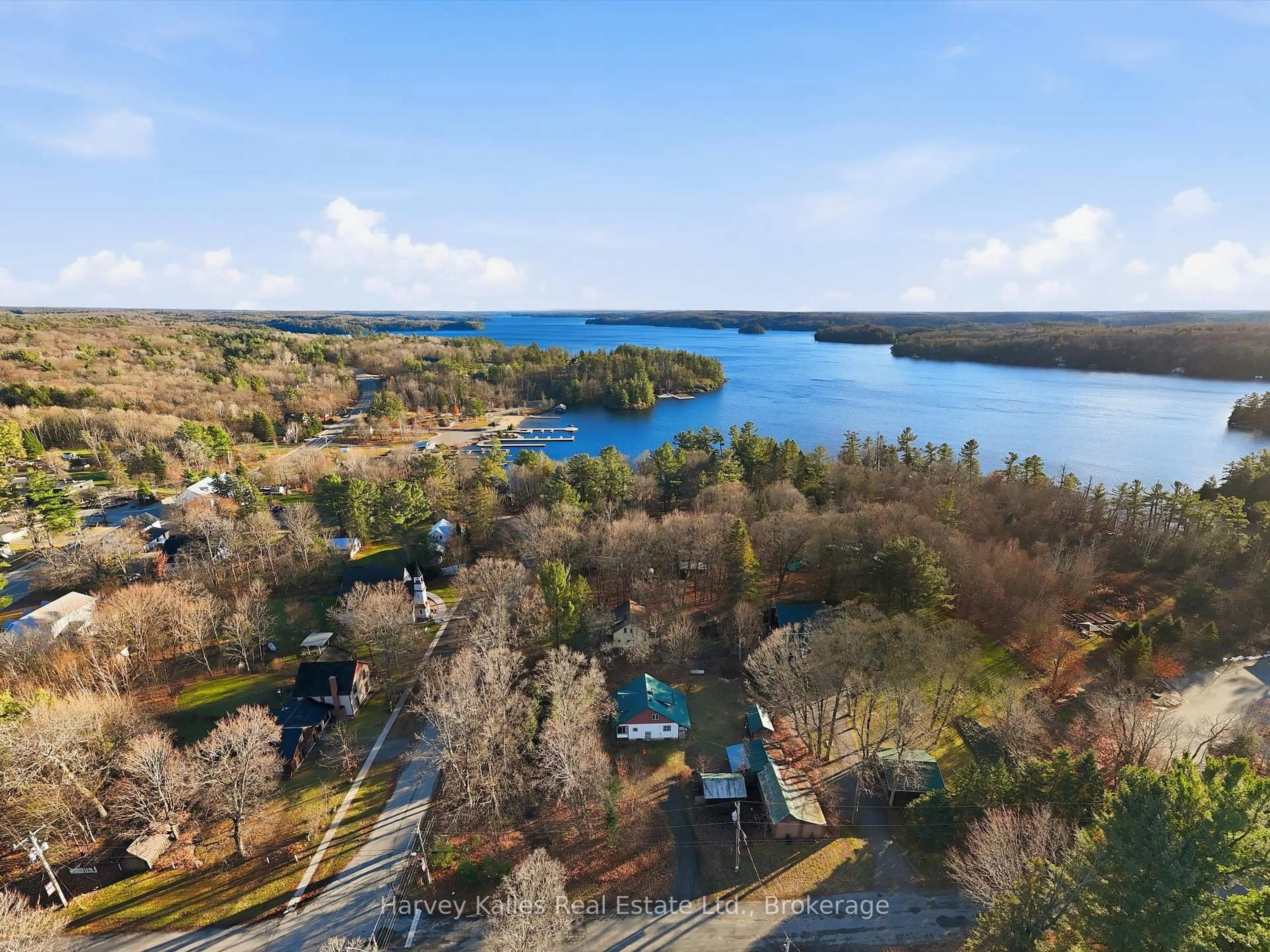 A pic from outside/outdoor area/front of a property/back of a property/a pic from drone, water/lake/river/ocean view for 11 Victoria St, Seguin Ontario P0C 1J0