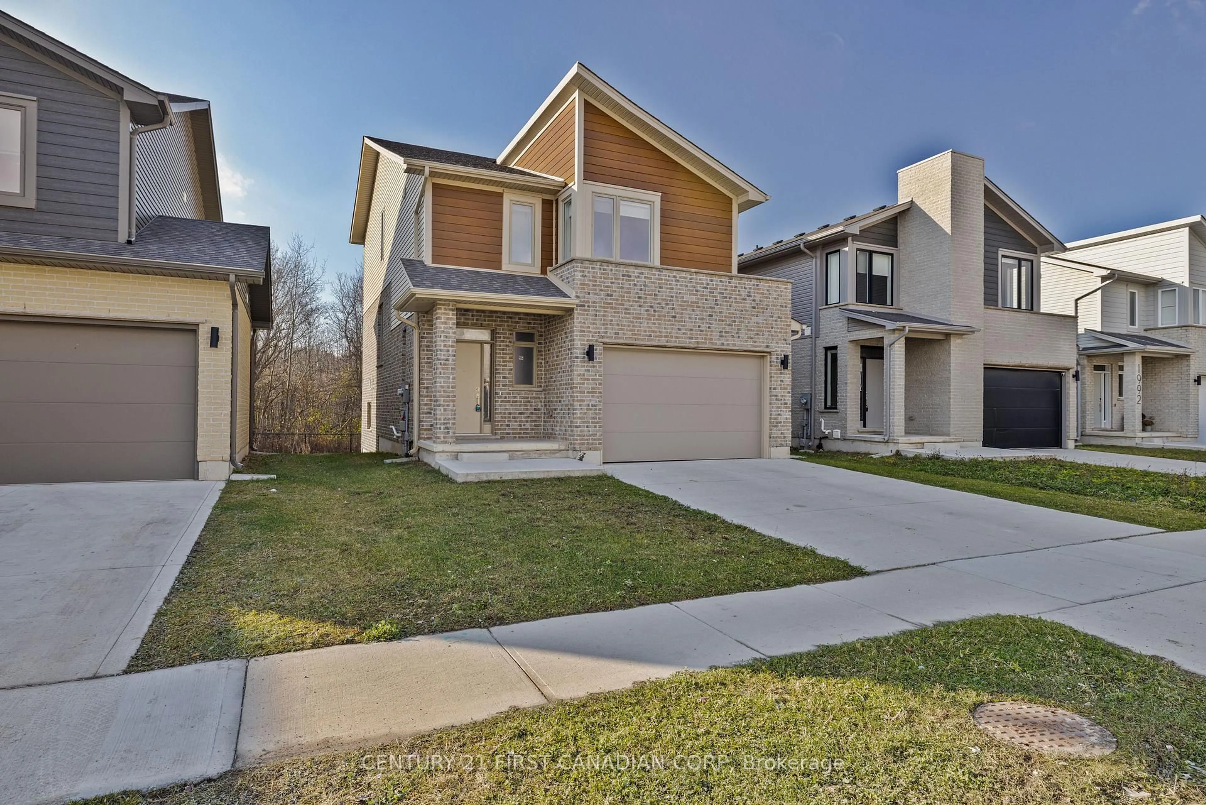 Home with brick exterior material, street for 2004 Evans Blvd, London South Ontario N6M 0J7