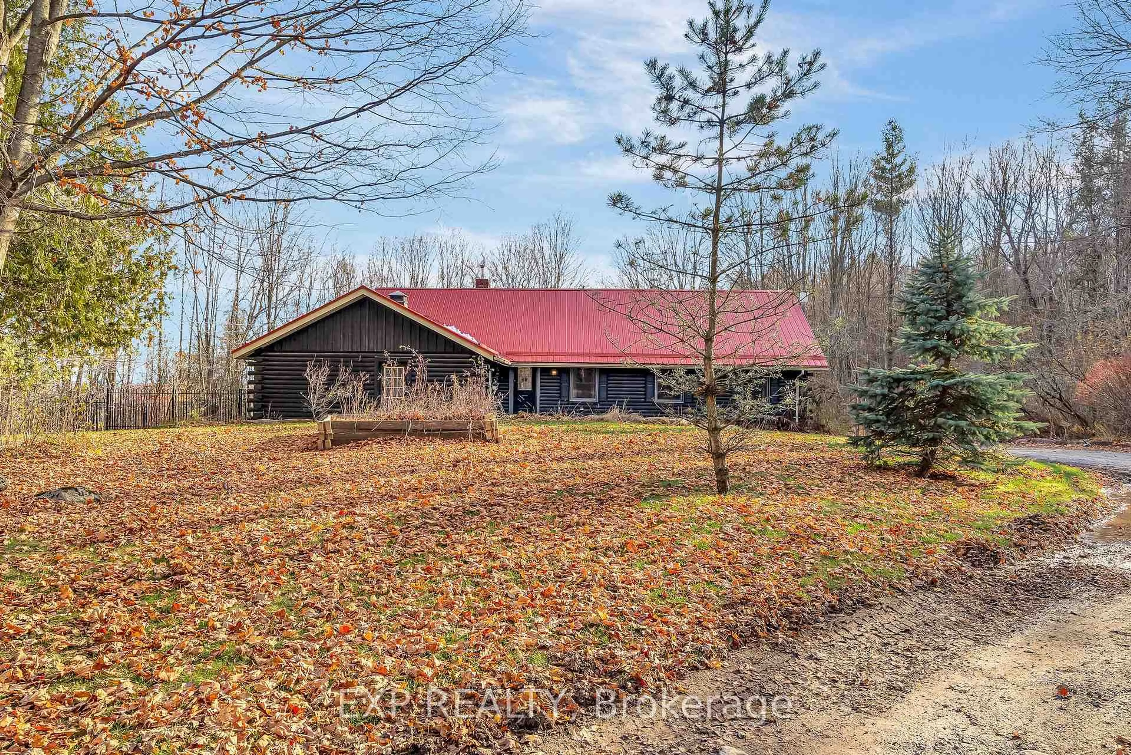 A pic from outside/outdoor area/front of a property/back of a property/a pic from drone, forest/trees view for 266 School House Rd, Stirling Ontario K0K 3E0