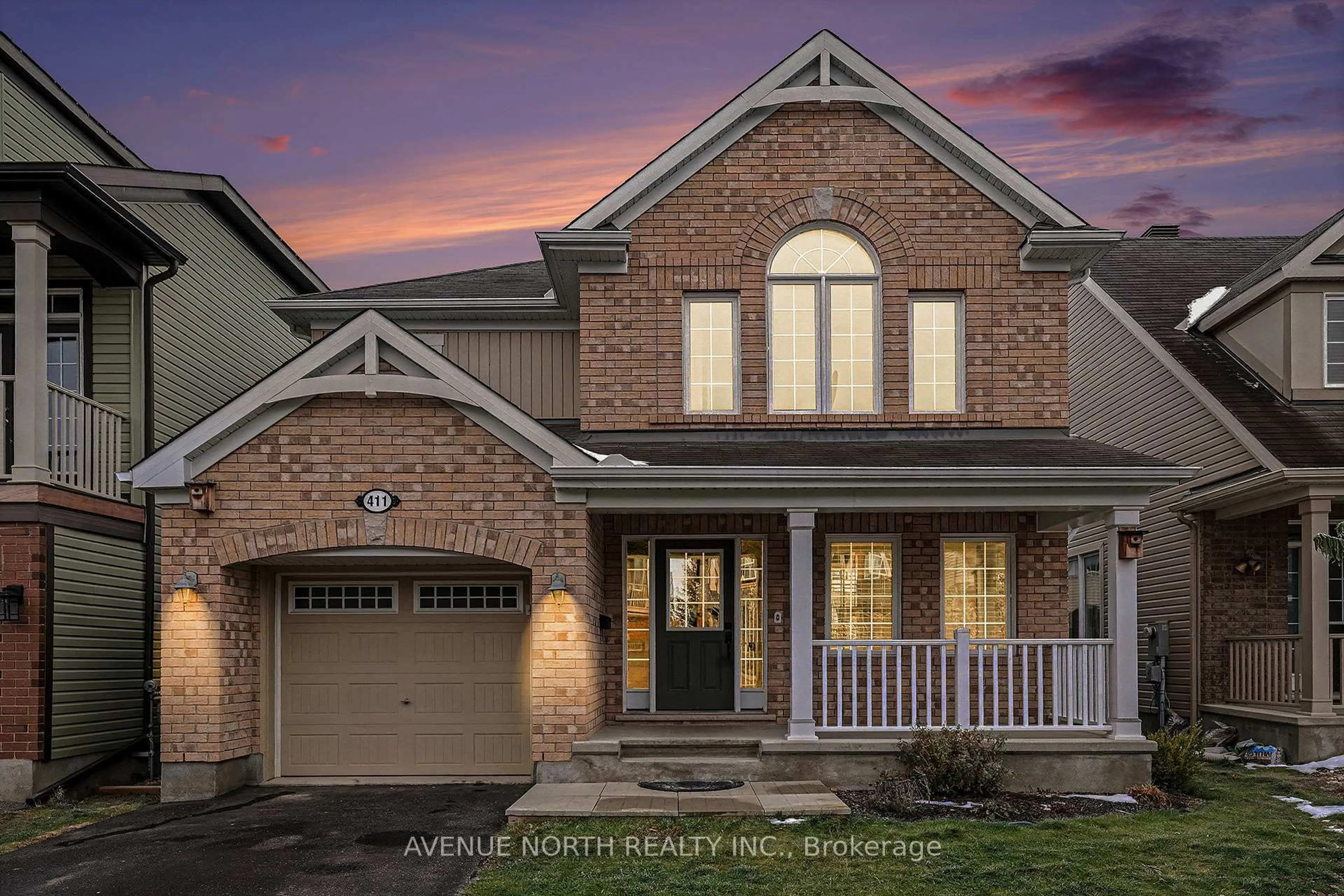 Home with brick exterior material, street for 411 Brigatine Ave, Ottawa Ontario K2S 0P7