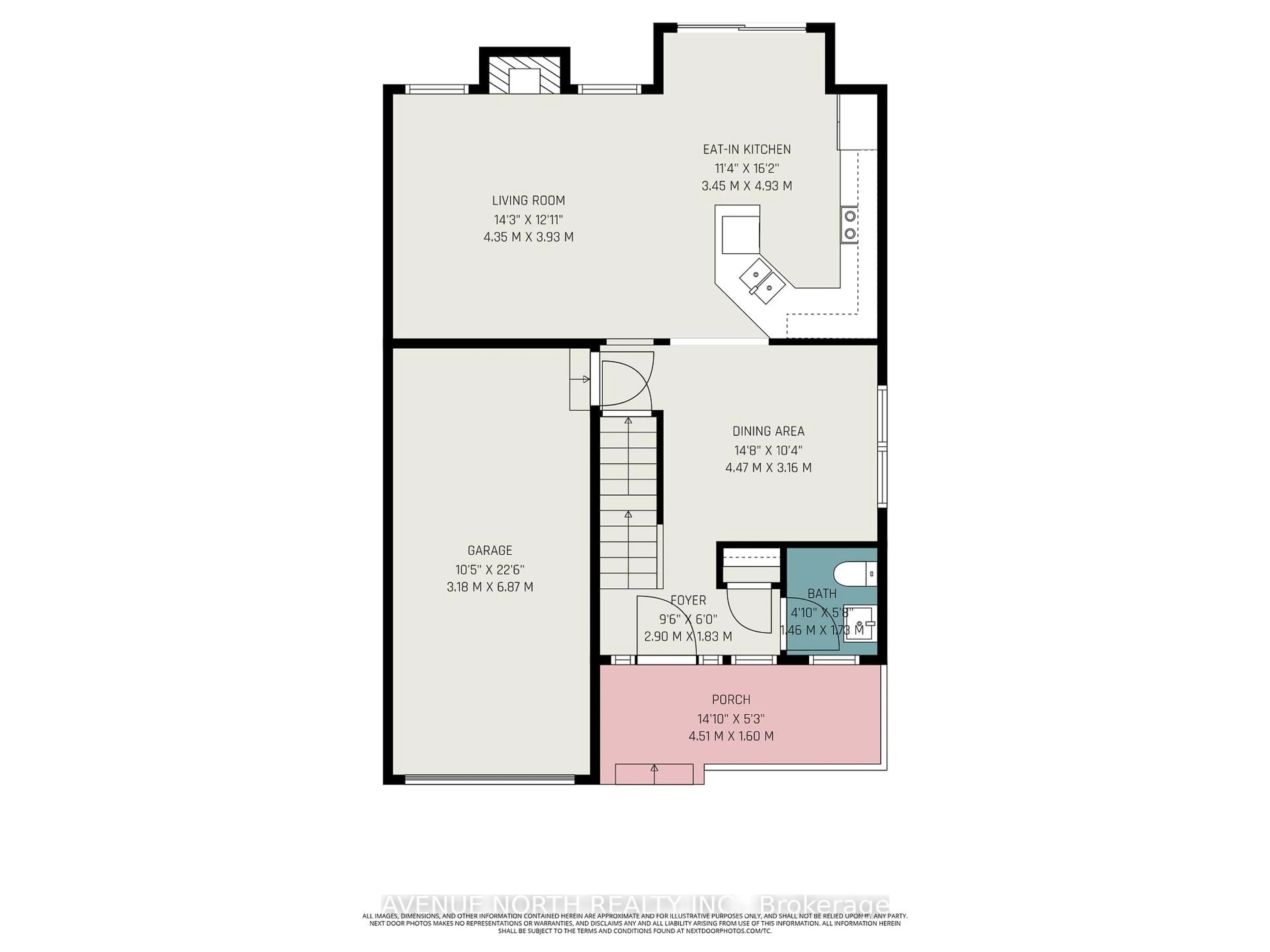 Floor plan for 411 Brigatine Ave, Ottawa Ontario K2S 0P7