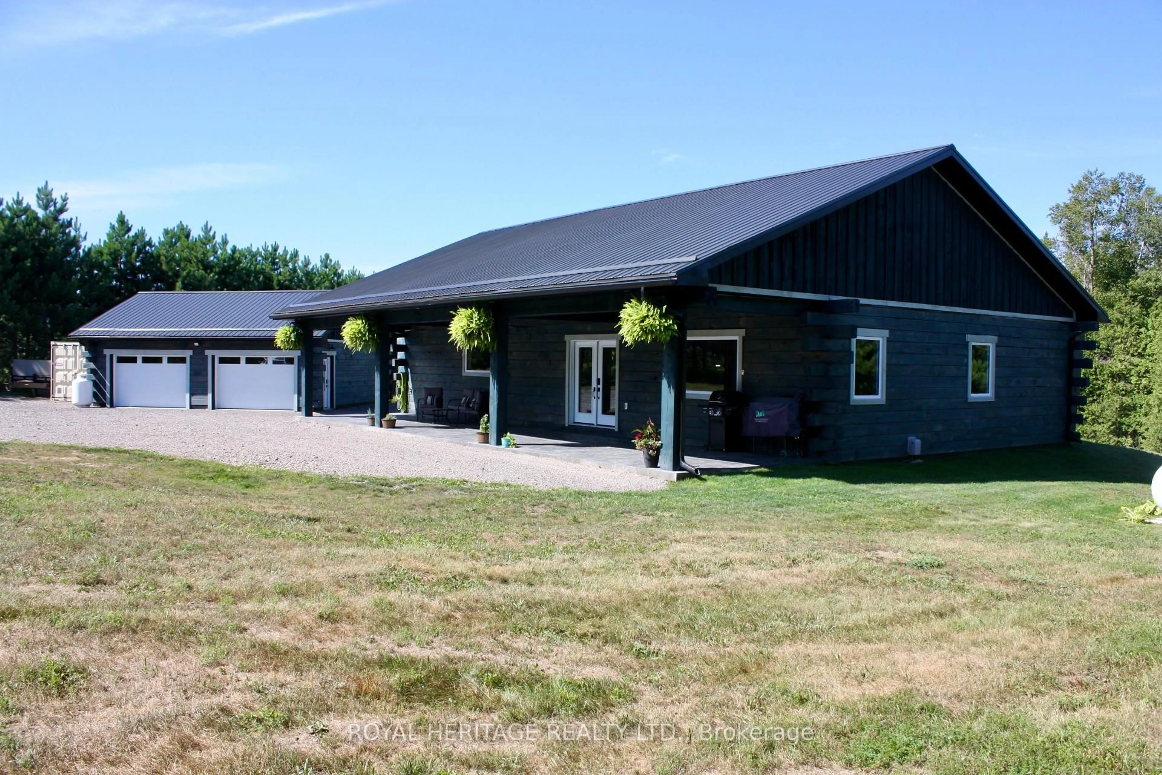 A pic from outside/outdoor area/front of a property/back of a property/a pic from drone, building for 414 Pine View Ridge Rd, Hastings Ontario K0L 1W0