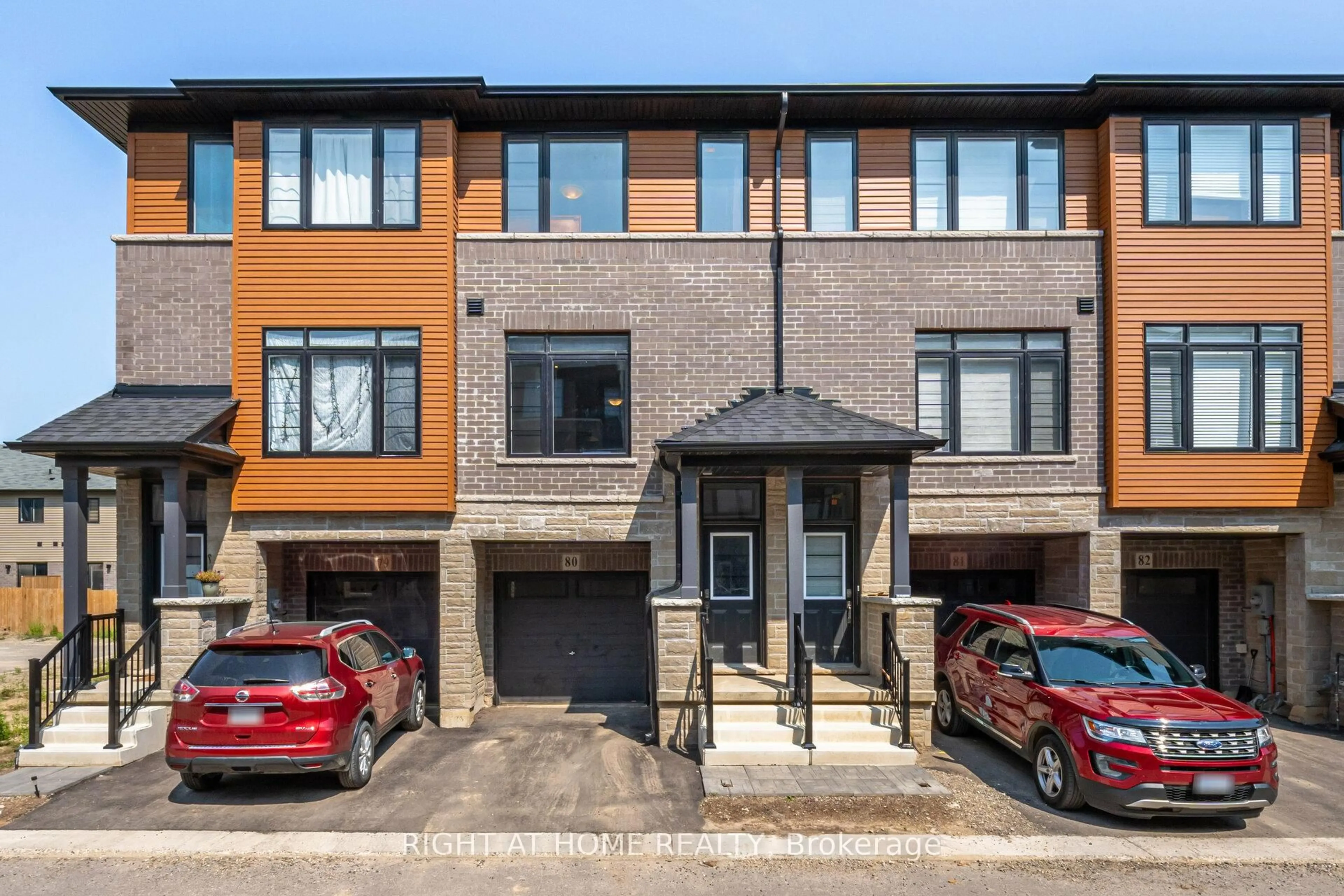 Home with brick exterior material, street for 461 Blackburn Dr #80, Brantford Ontario N3T 0W9