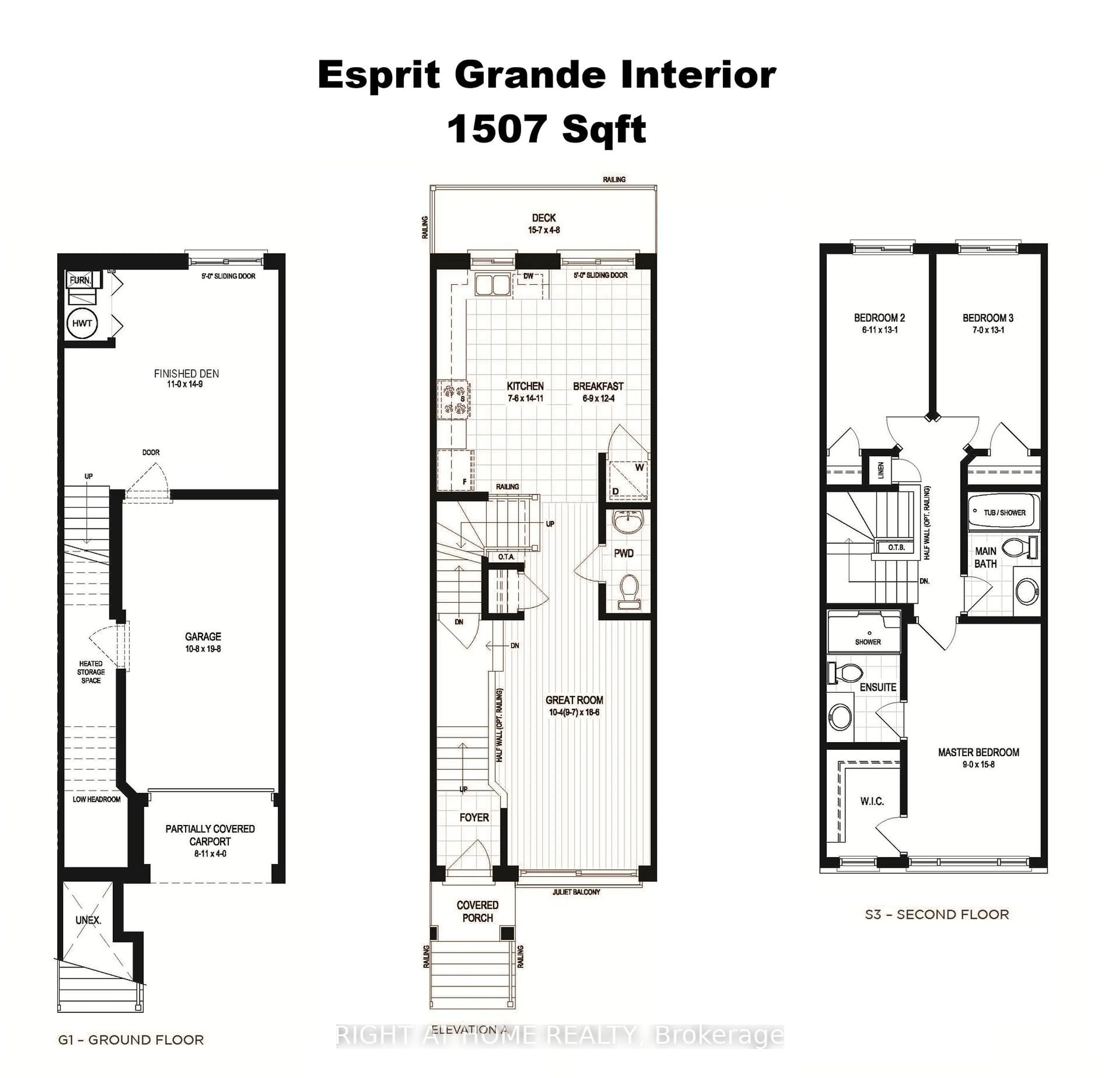 Floor plan for 461 Blackburn Dr #80, Brantford Ontario N3T 0W9