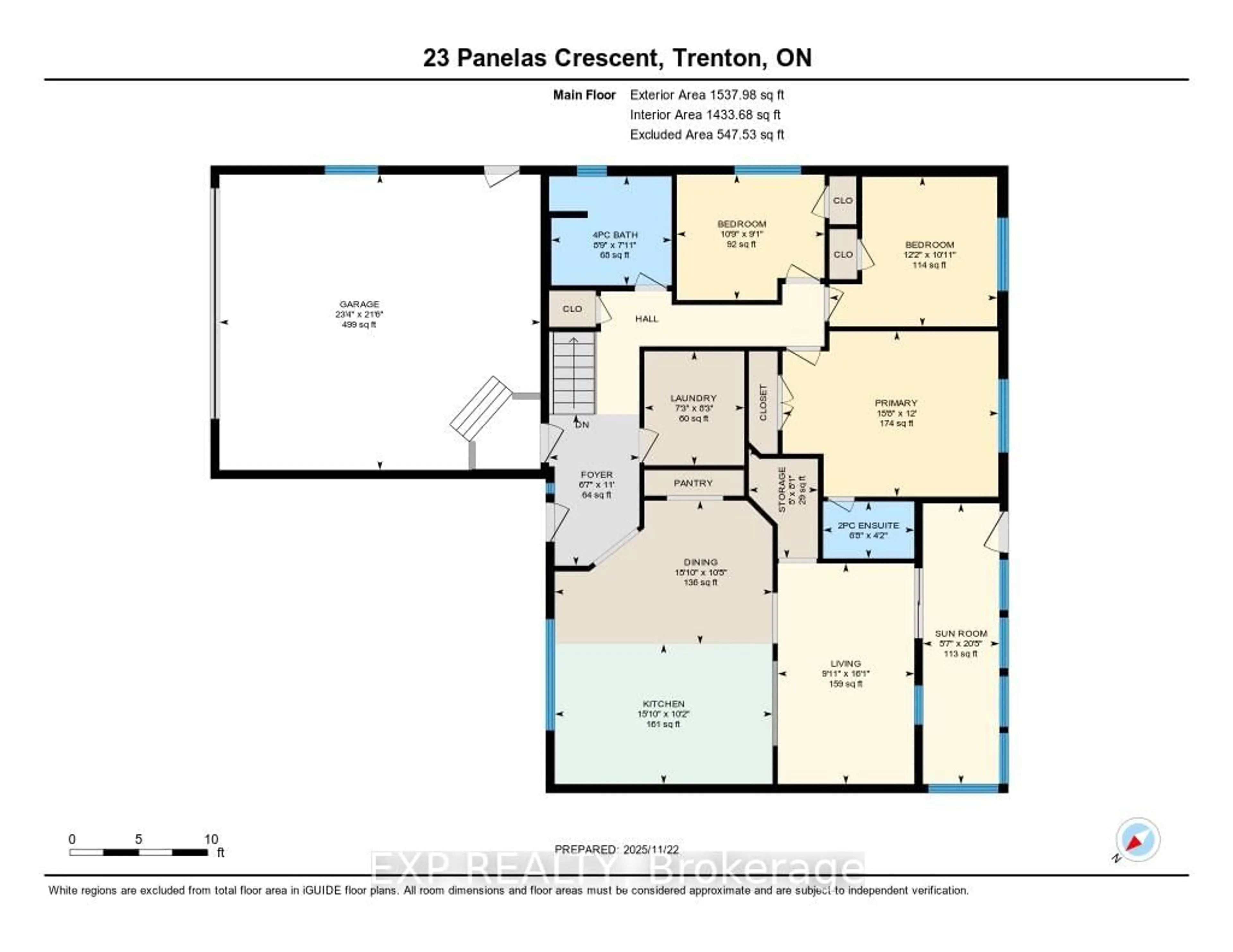 Floor plan for 23 Panelas Cres, Quinte West Ontario K8V 6A5