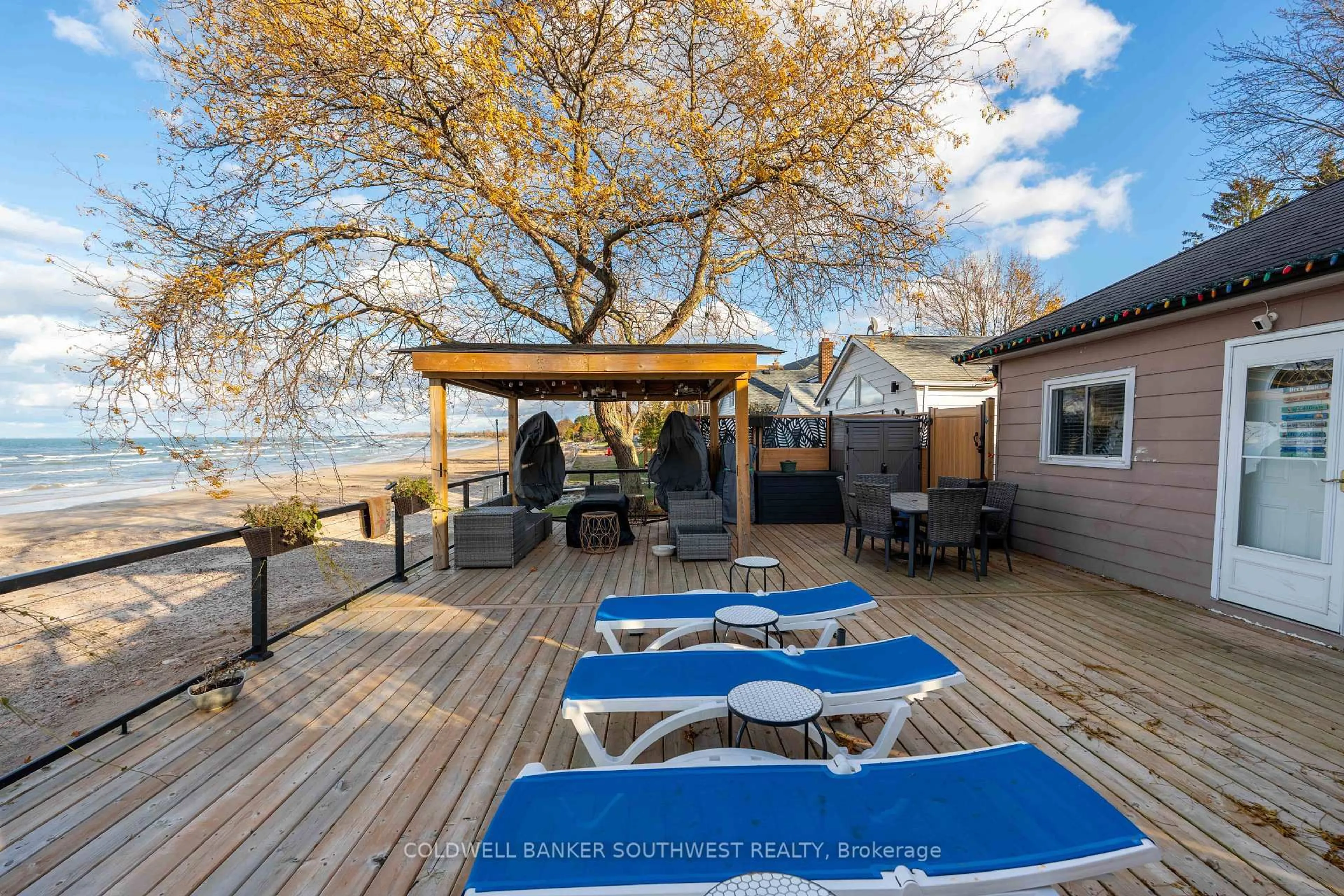 Patio, water/lake/river/ocean view for 6288 Spruce St, Lambton Shores Ontario N0N 1J2